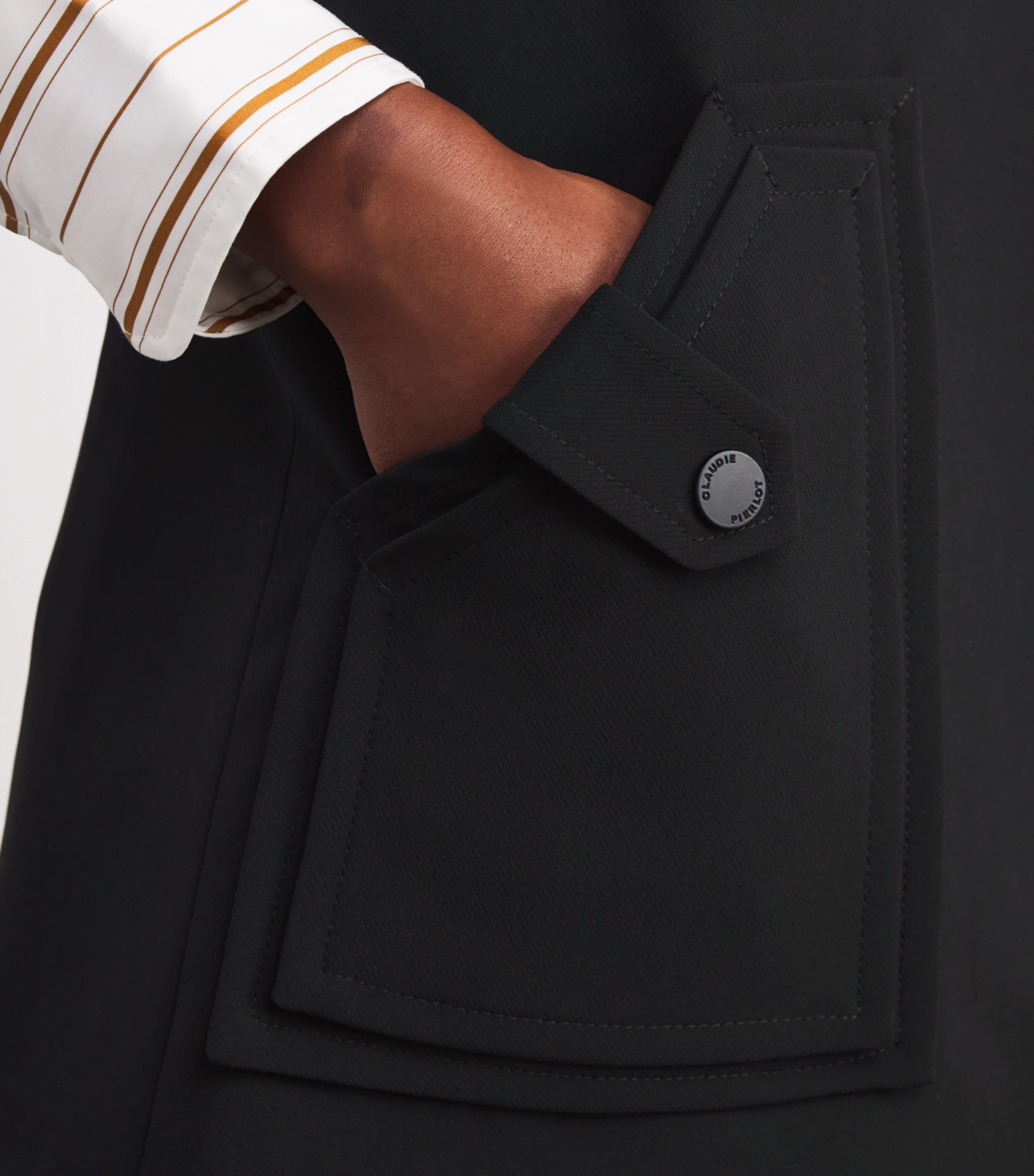 Pinafore Mini Dress BLACK Image 4