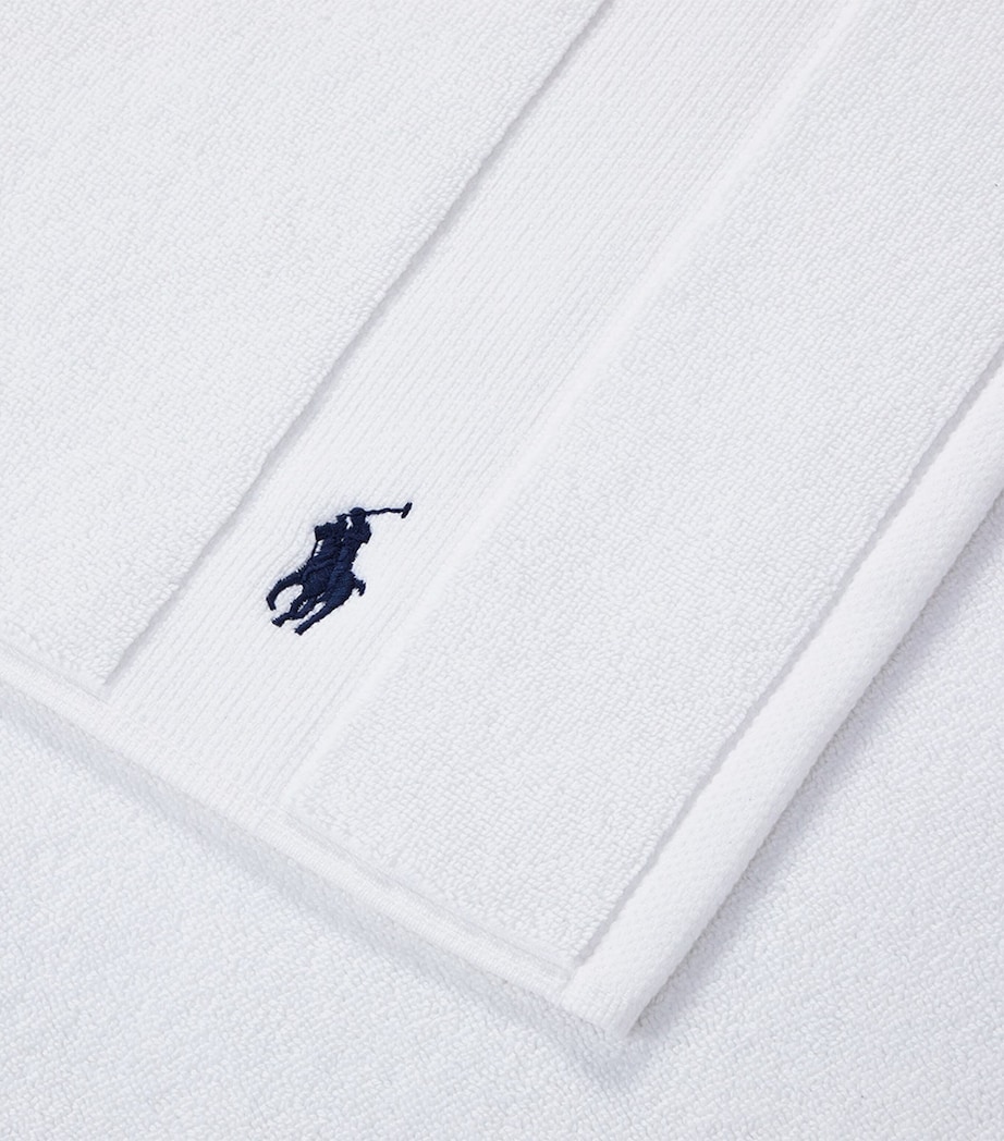 Polo Player Bath Mat (55cm x 90cm) WHITE Image 3