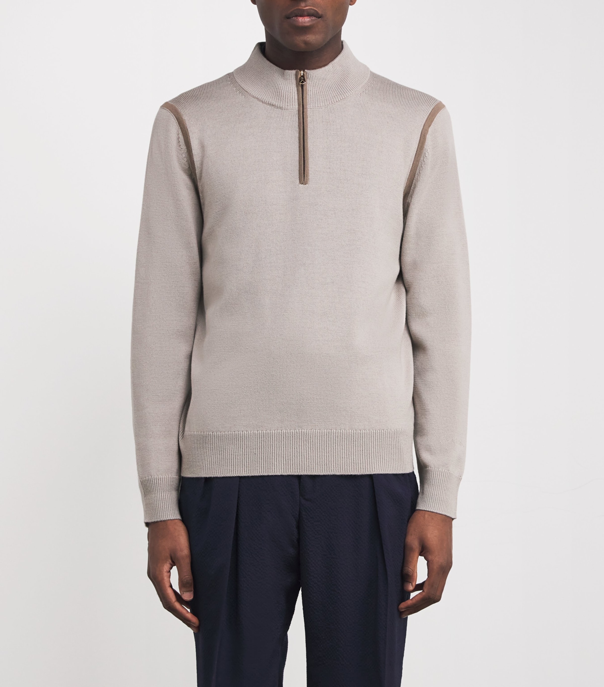 Paul Smith Mens Merino Half-Zip Sweater Image 3