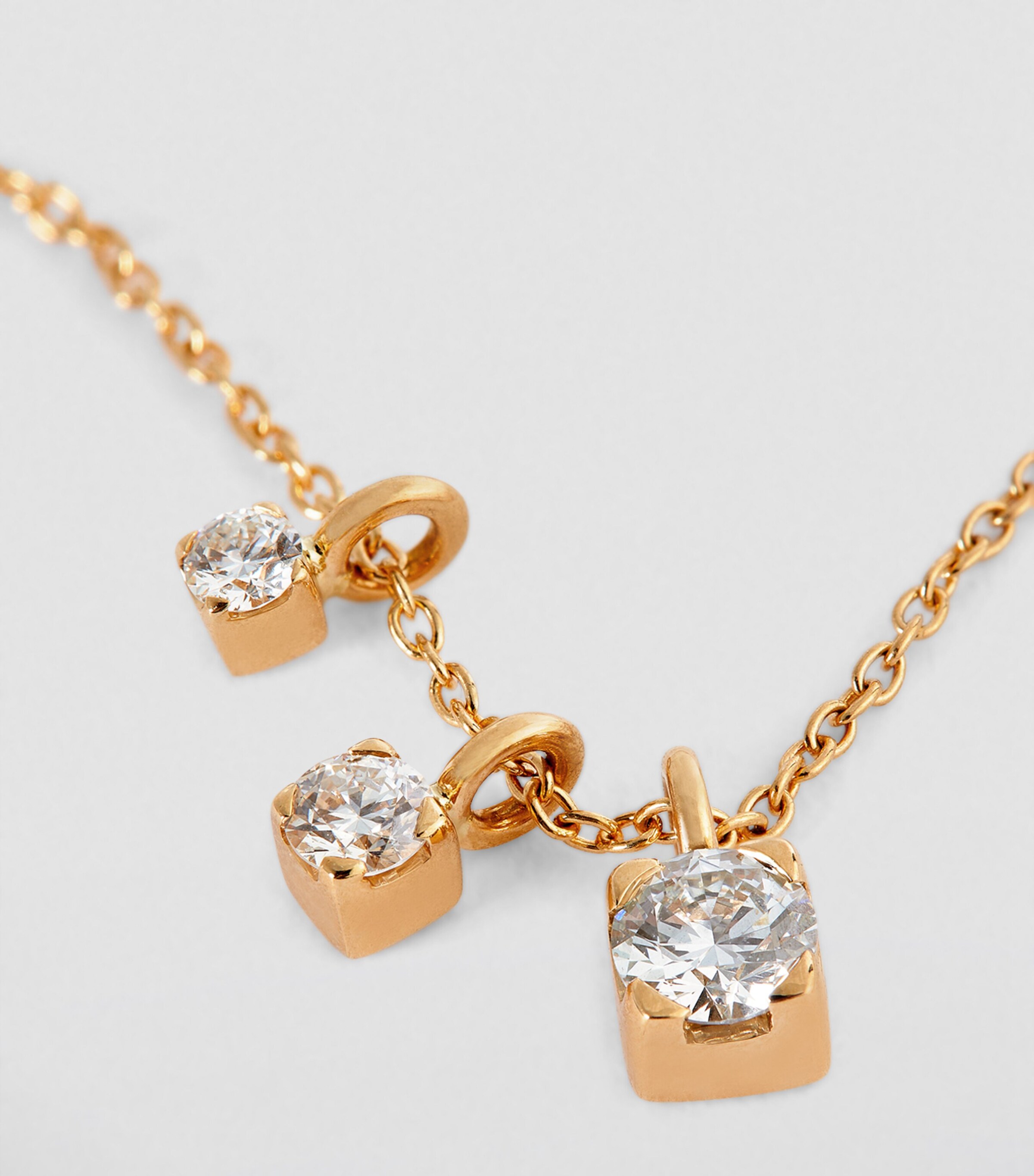 Sophie Bille Brahe Yellow Gold and Diamond Glacon Necklace Yellow Gold Image 5