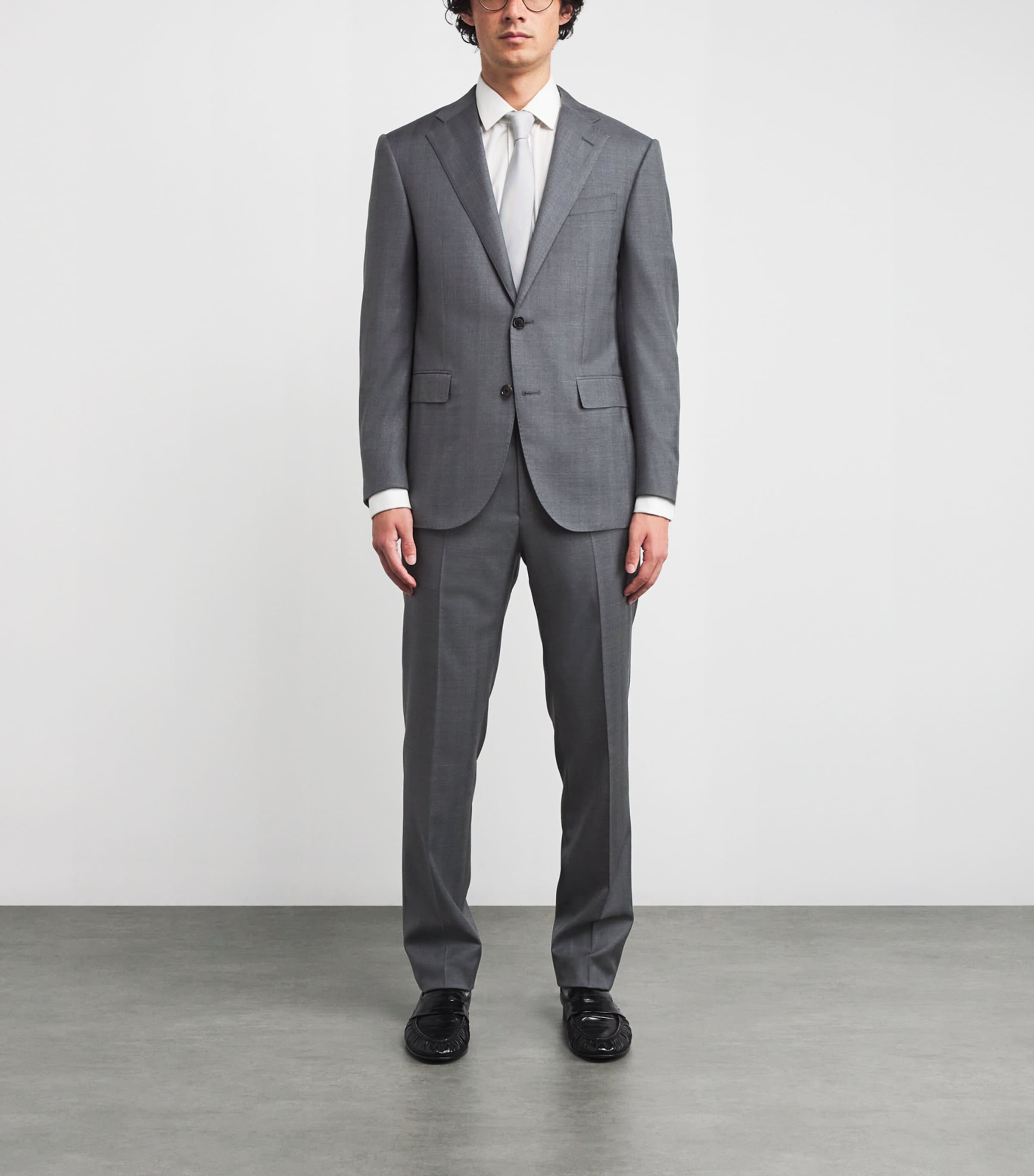 Virgin Wool Academy 2-Piece Suit 016 GREY MELANGE Image 3