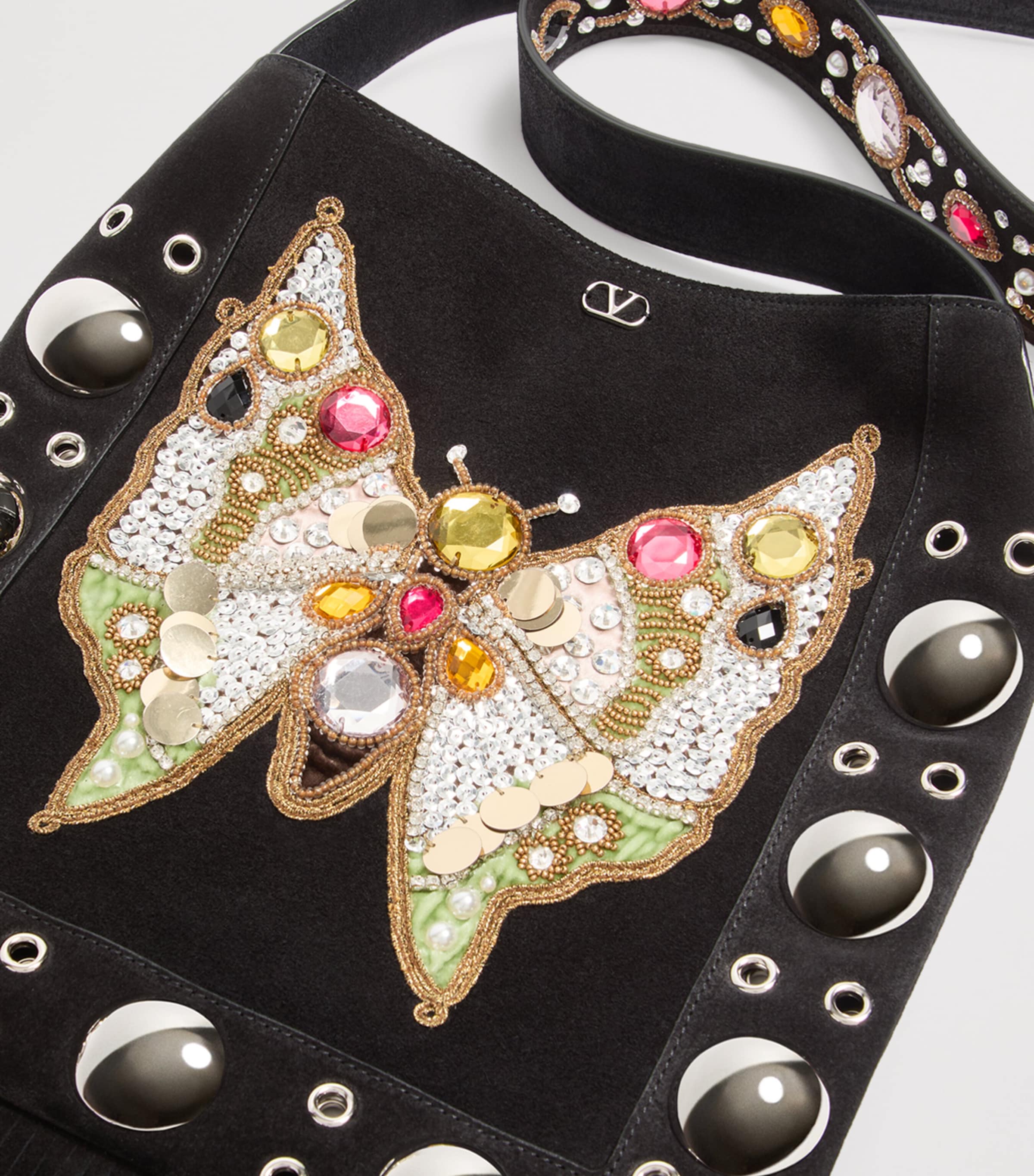 Medium Suede Nellcôte Cross-Body Bag N96 Image 6