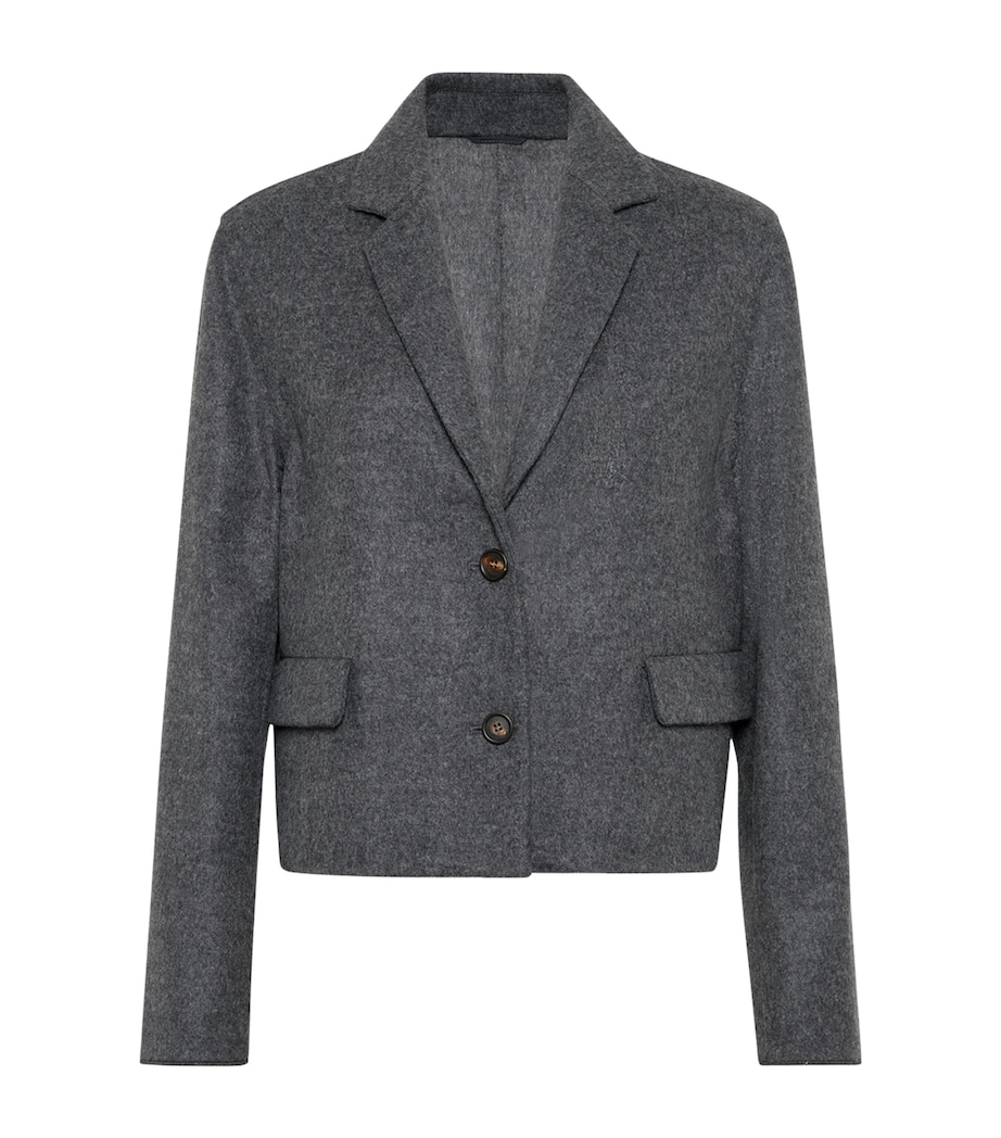 Double Virgin Wool Cropped Blazer C8160 Image 1