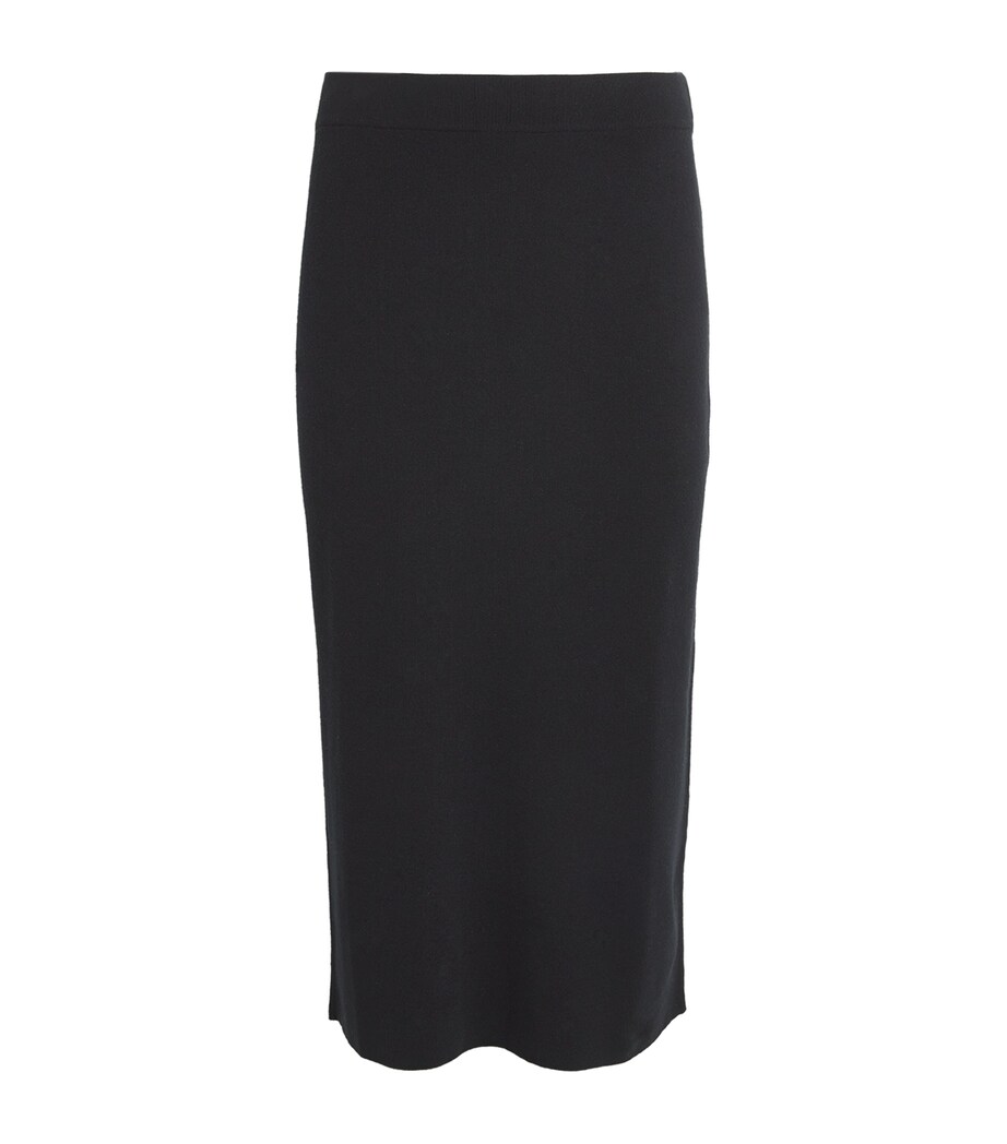 Weekend Max Mara Womens Knitted Midi Skirt Black Image 1