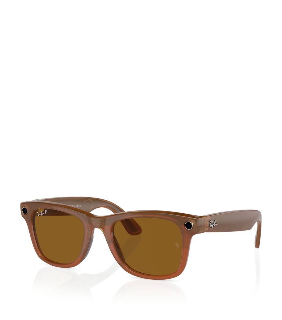 x Meta Large Smart Wayfarer Sunglasses 670683 Image 2