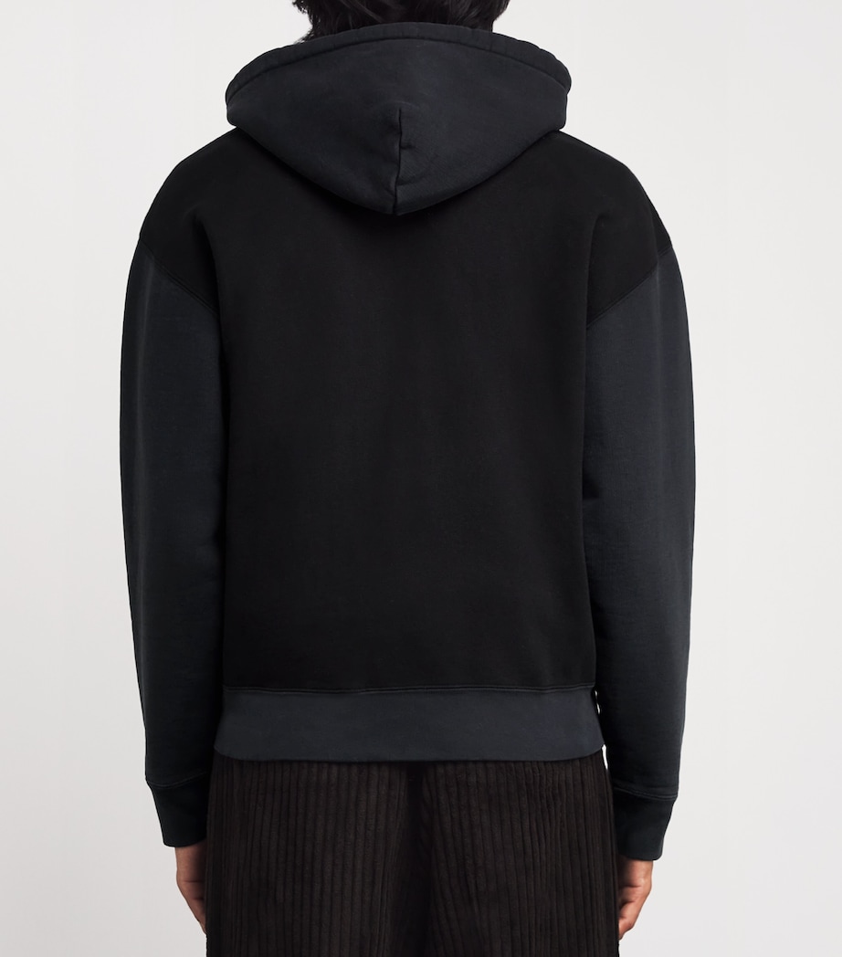 Organic Cotton Rascal Hood Zip-Up Hoodie BLACK FLEECE Image 4