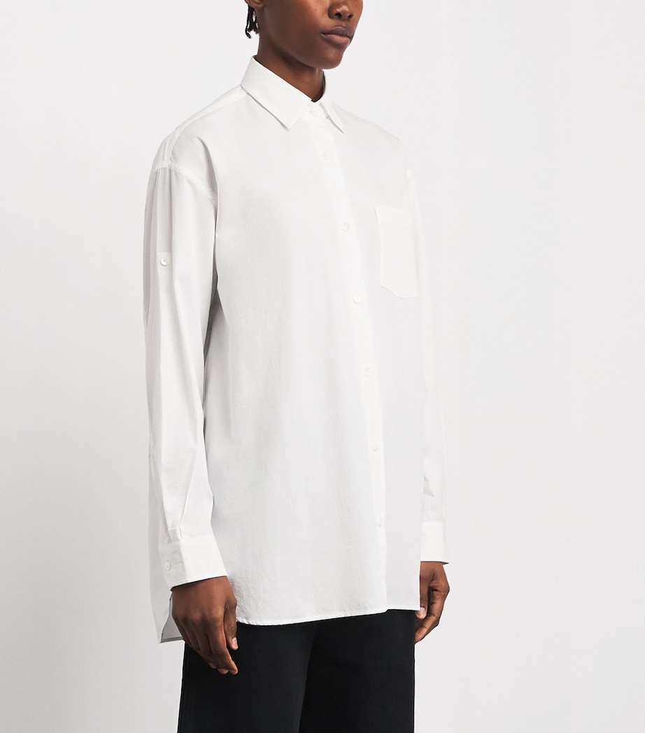 AGOLDE Womens x Maria McManus Organic Cotton Poplin Shirt White Cotton Image 4