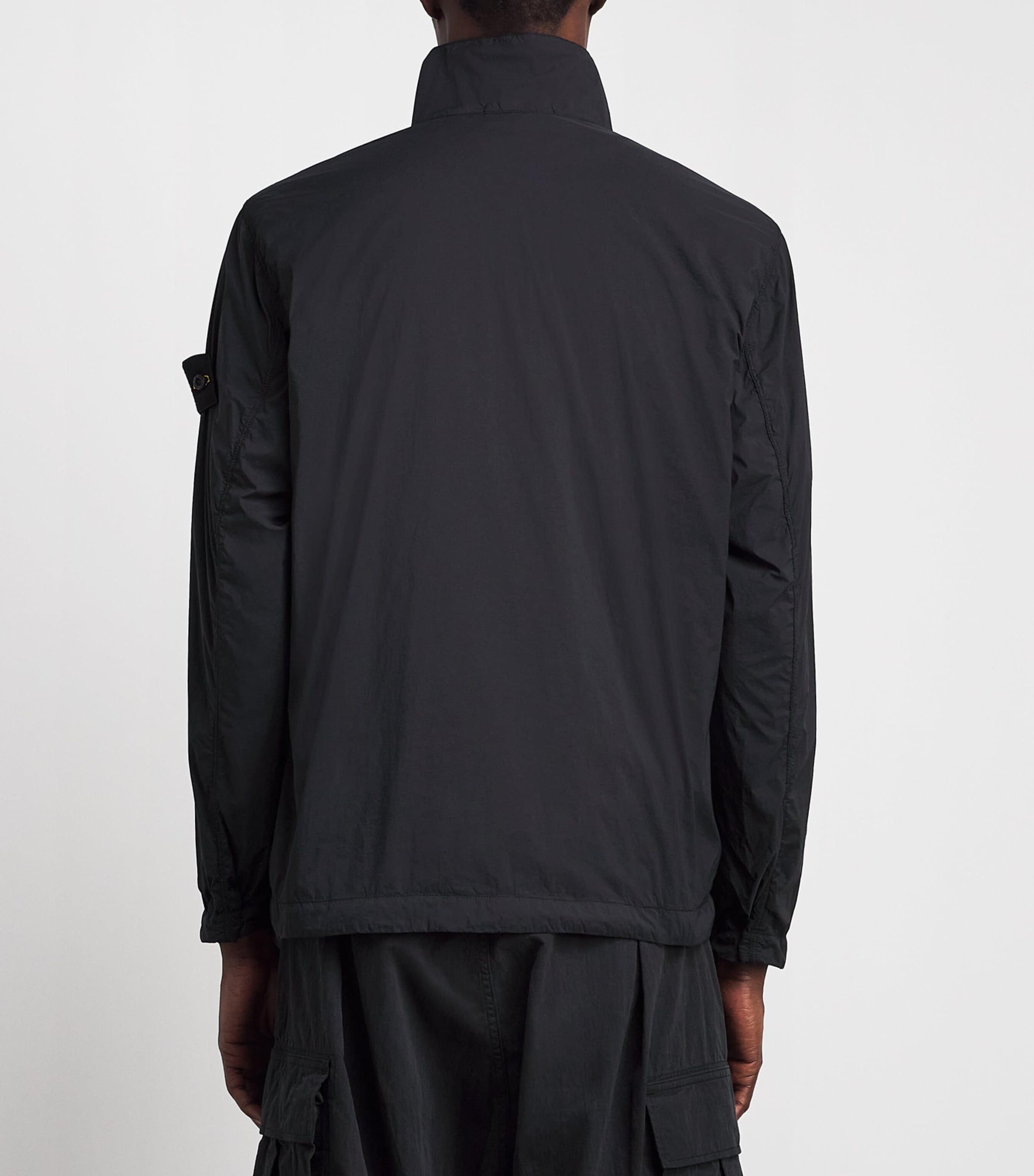 Stone Island Mens Stretch-Nylon Zip-Up Overshirt Image 5