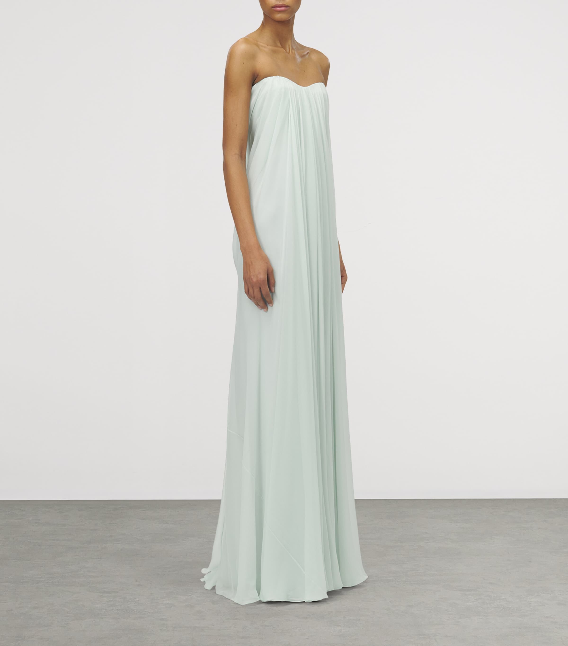 Silk Draped Maxi Dress 3056 Image 3