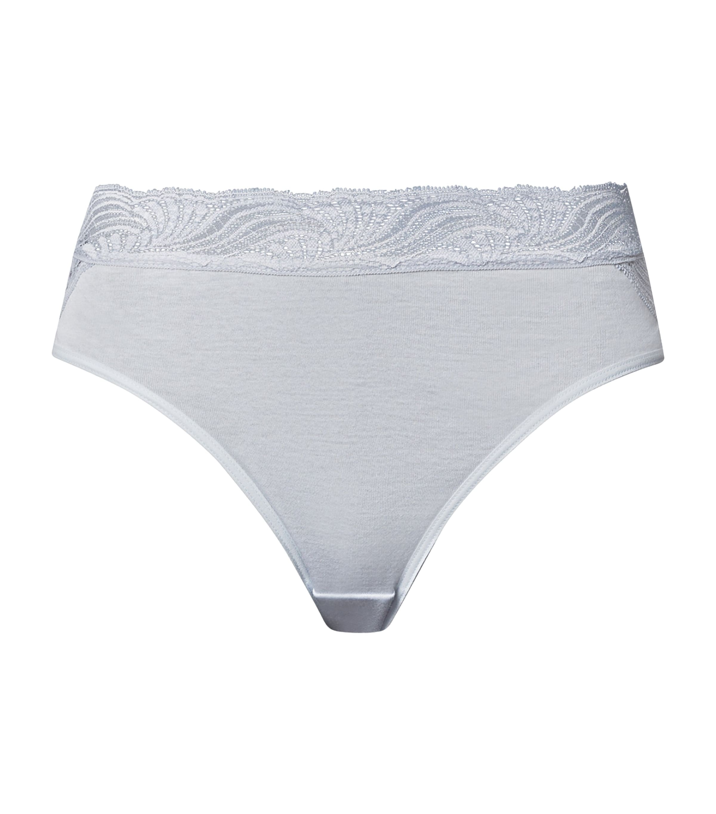 Hanro Cotton Delight Midi Briefs In Blue