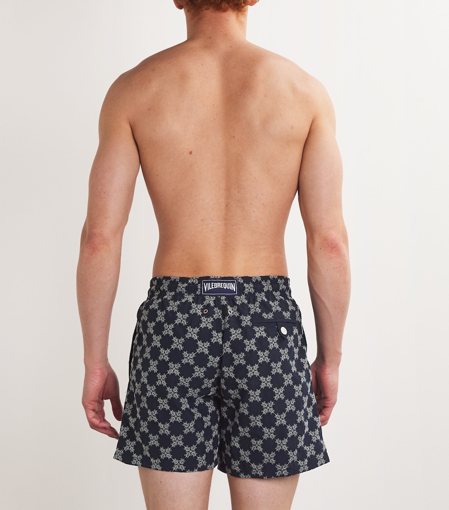 Diamond Turtle Embroidered Mistral Swim Shorts 390 NAVY Image 3