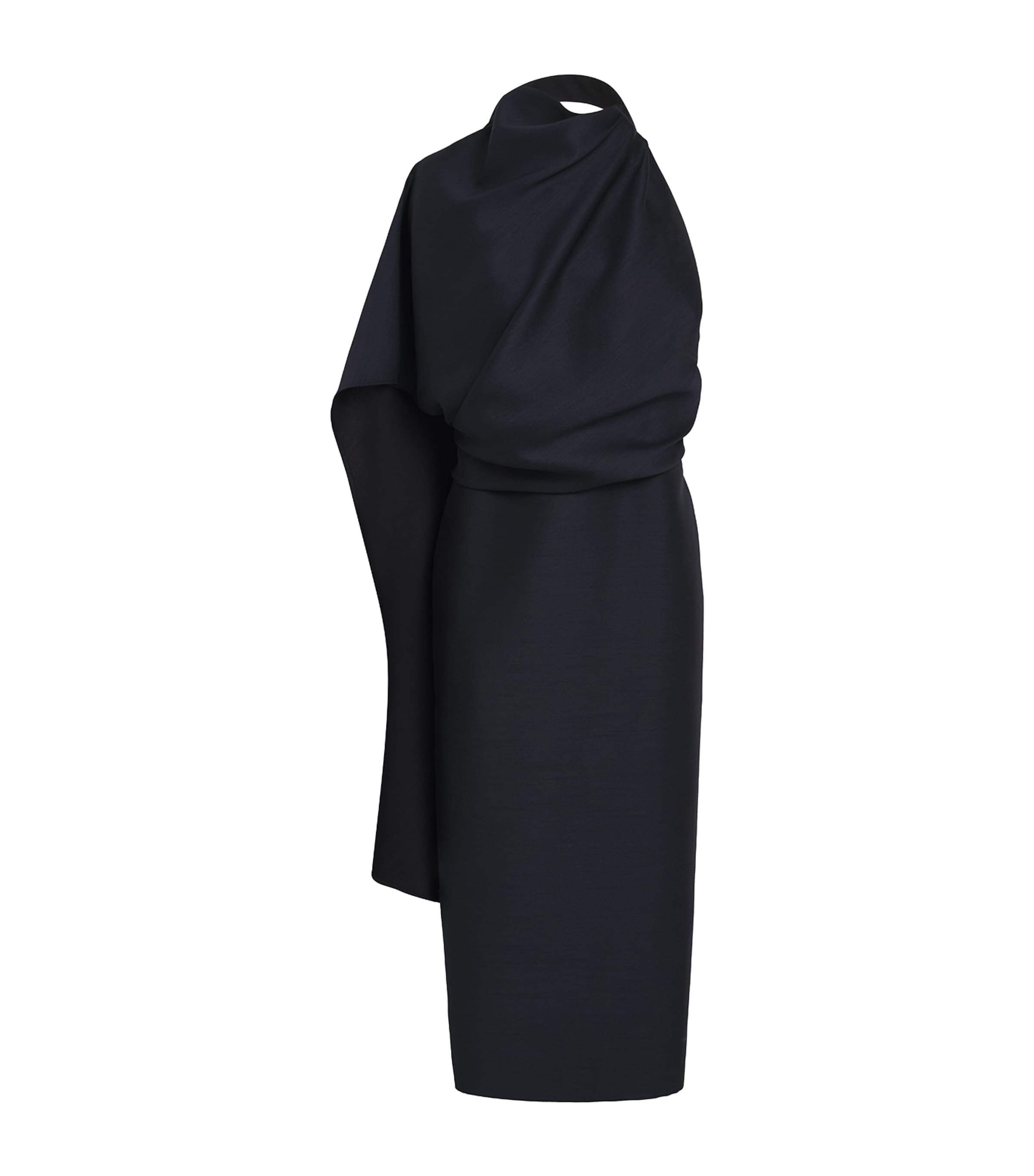 Róhe Womens Draped Open-Back Maxi Dress Night Image 1