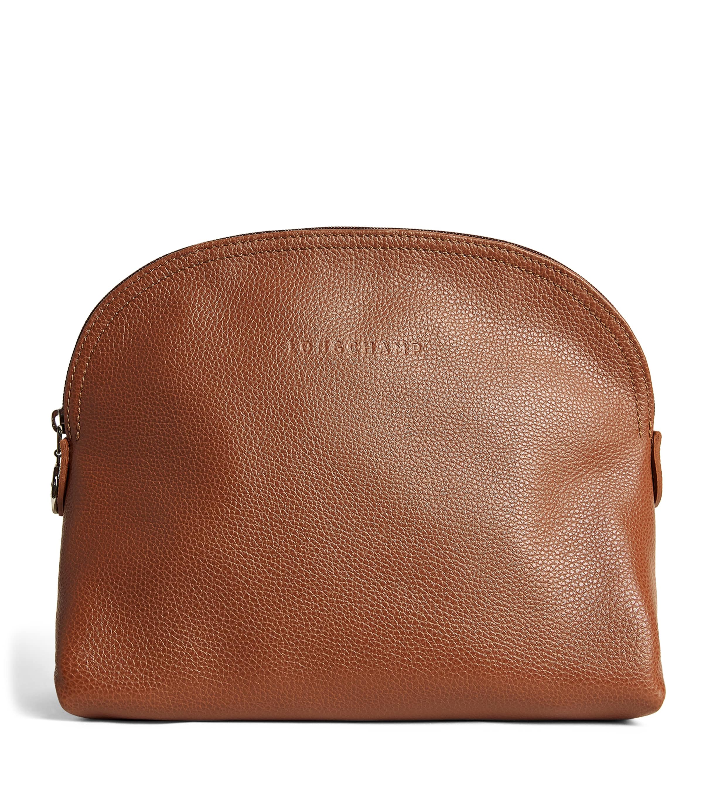 Leather Le Foulonné Wash Bag F72 CARAMEL Image 1
