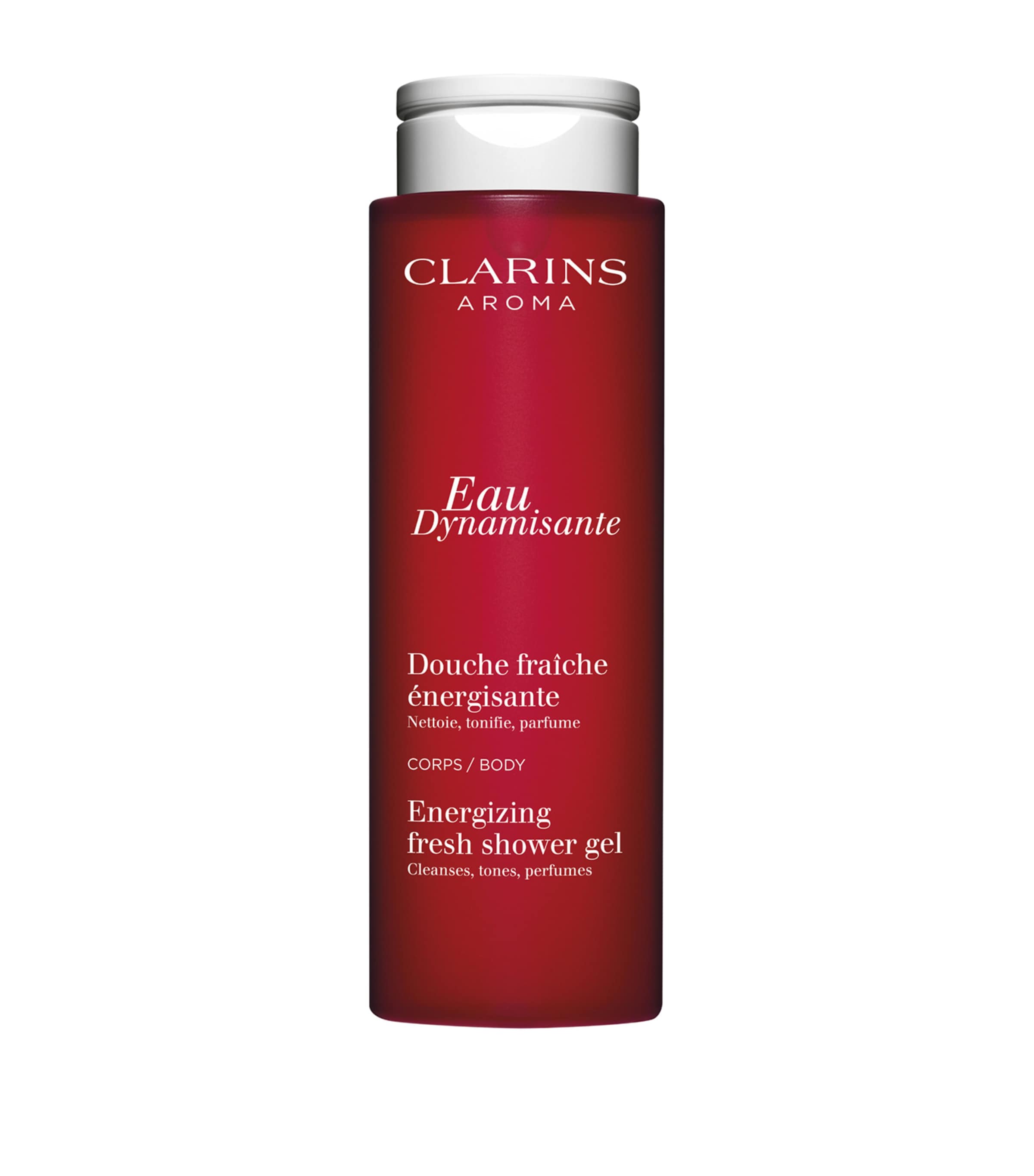 Clarins Eau Dynamisante Energizing Fresh Shower Gel In White