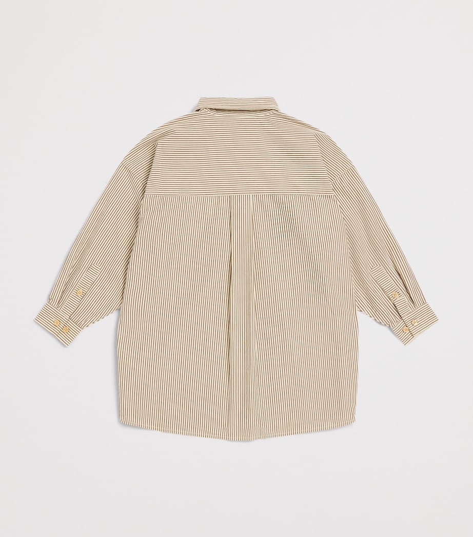 Mini Rodini Cotton Poplin Stripe Shirt (3-11 Years) Image 2