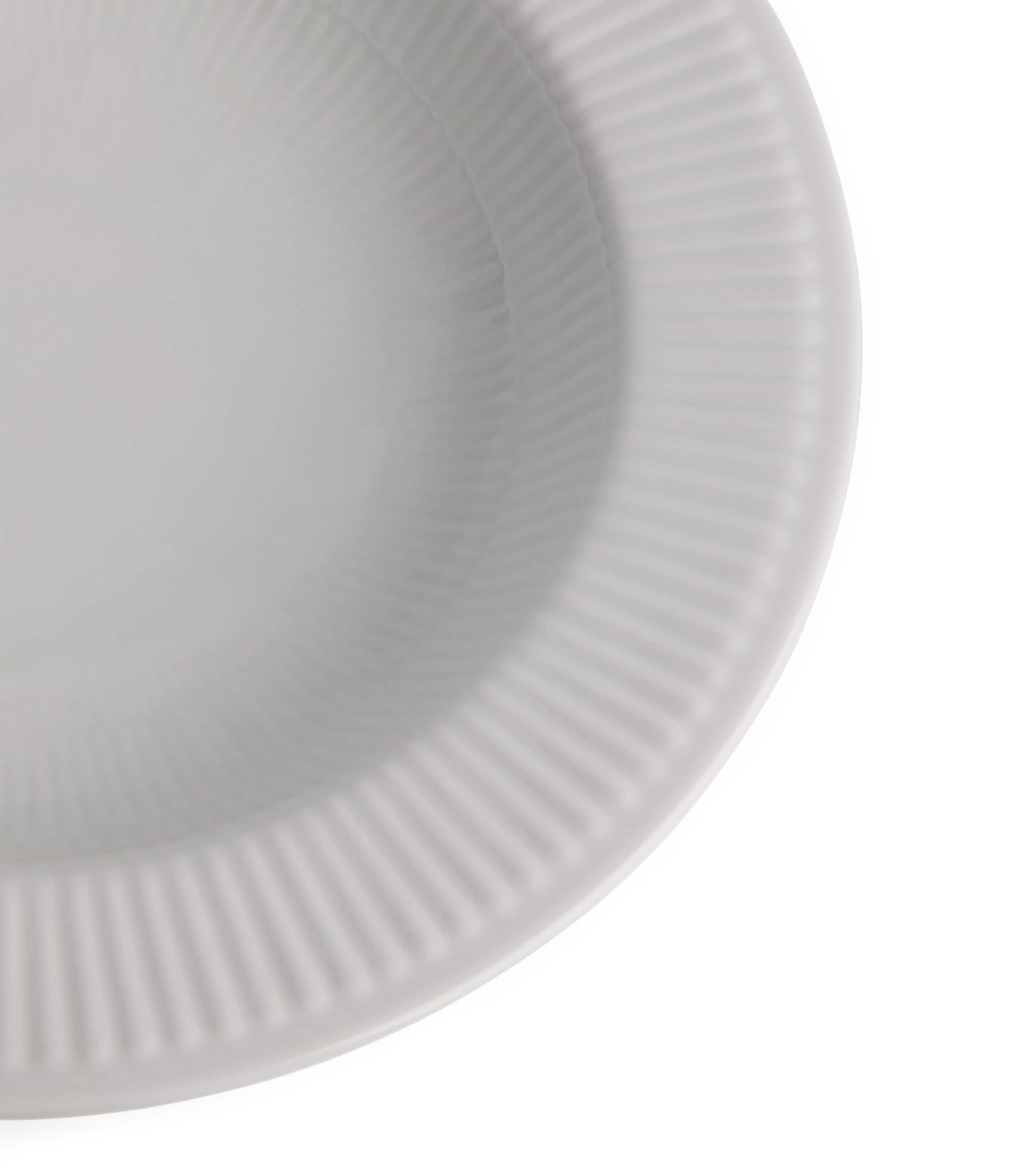 White Fluted Deep Plate (30cm) WHITE Image 4