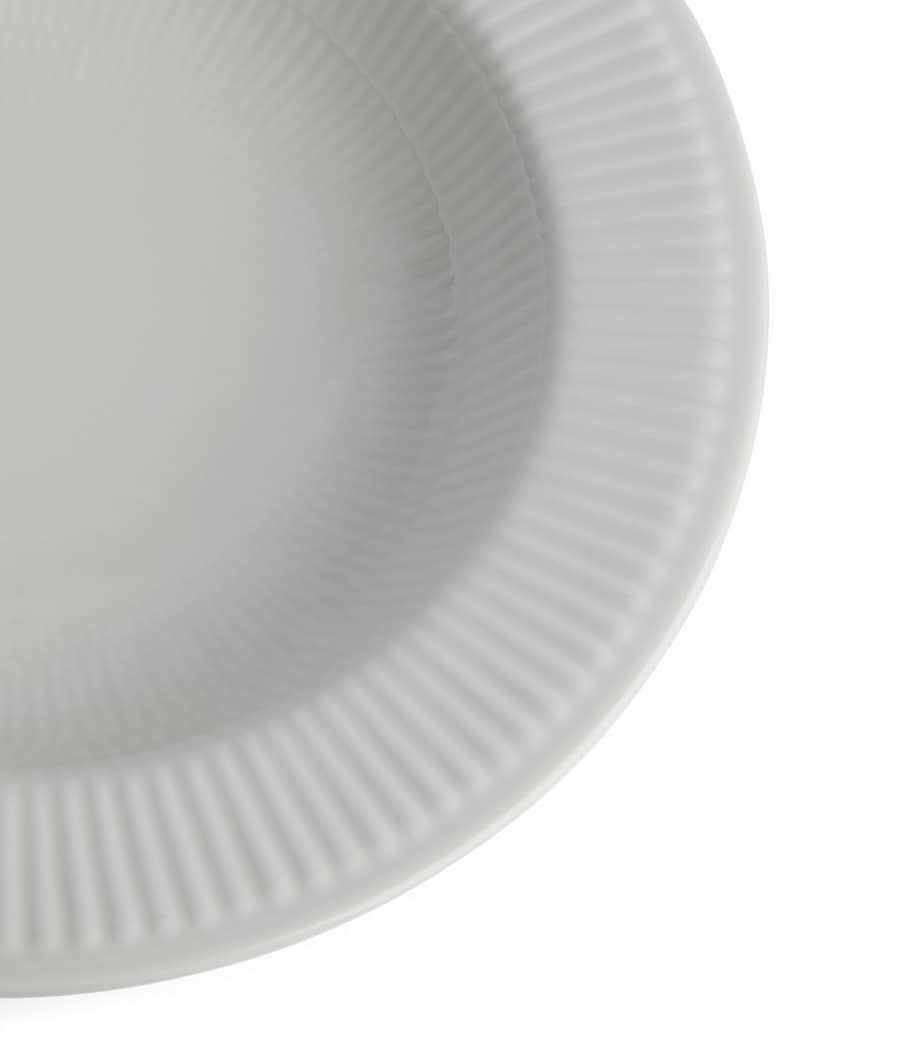 White Fluted Deep Plate (30cm) WHITE Image 4