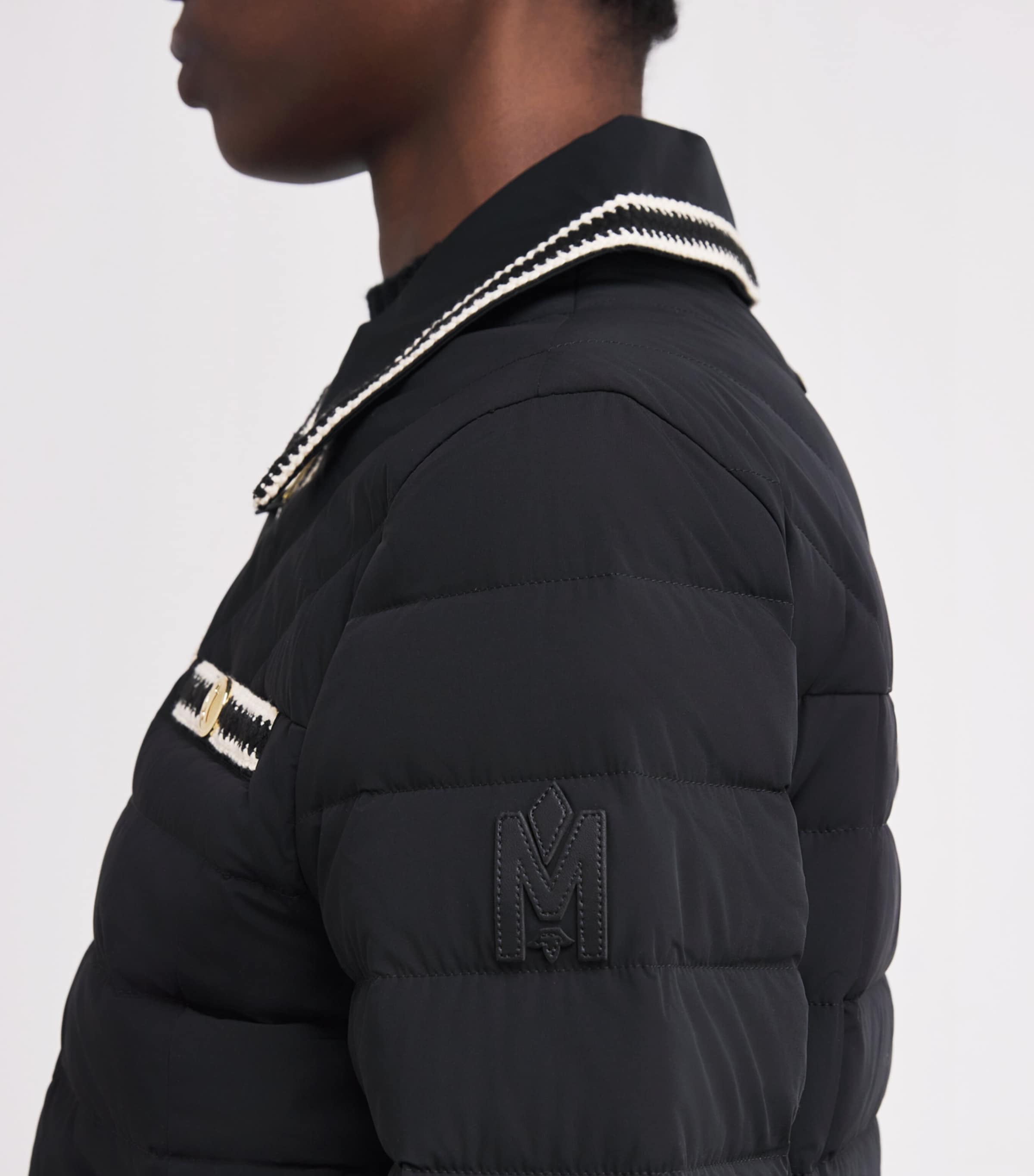 Water-Repellent Down Petunia Jacket BLACK Image 6