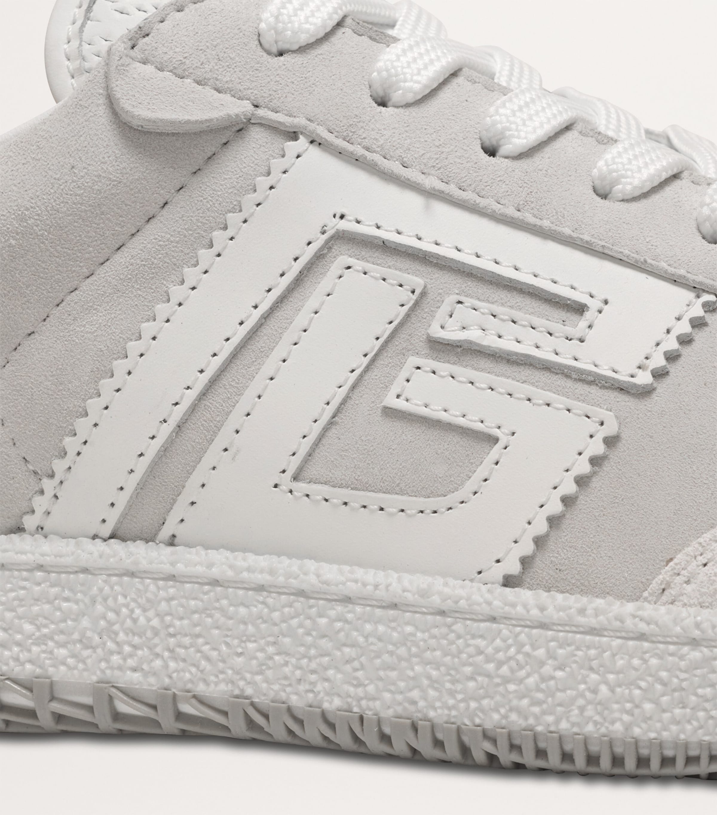 Leather Logo Swan Sneakers OBR ROSE/BLANC Image 8