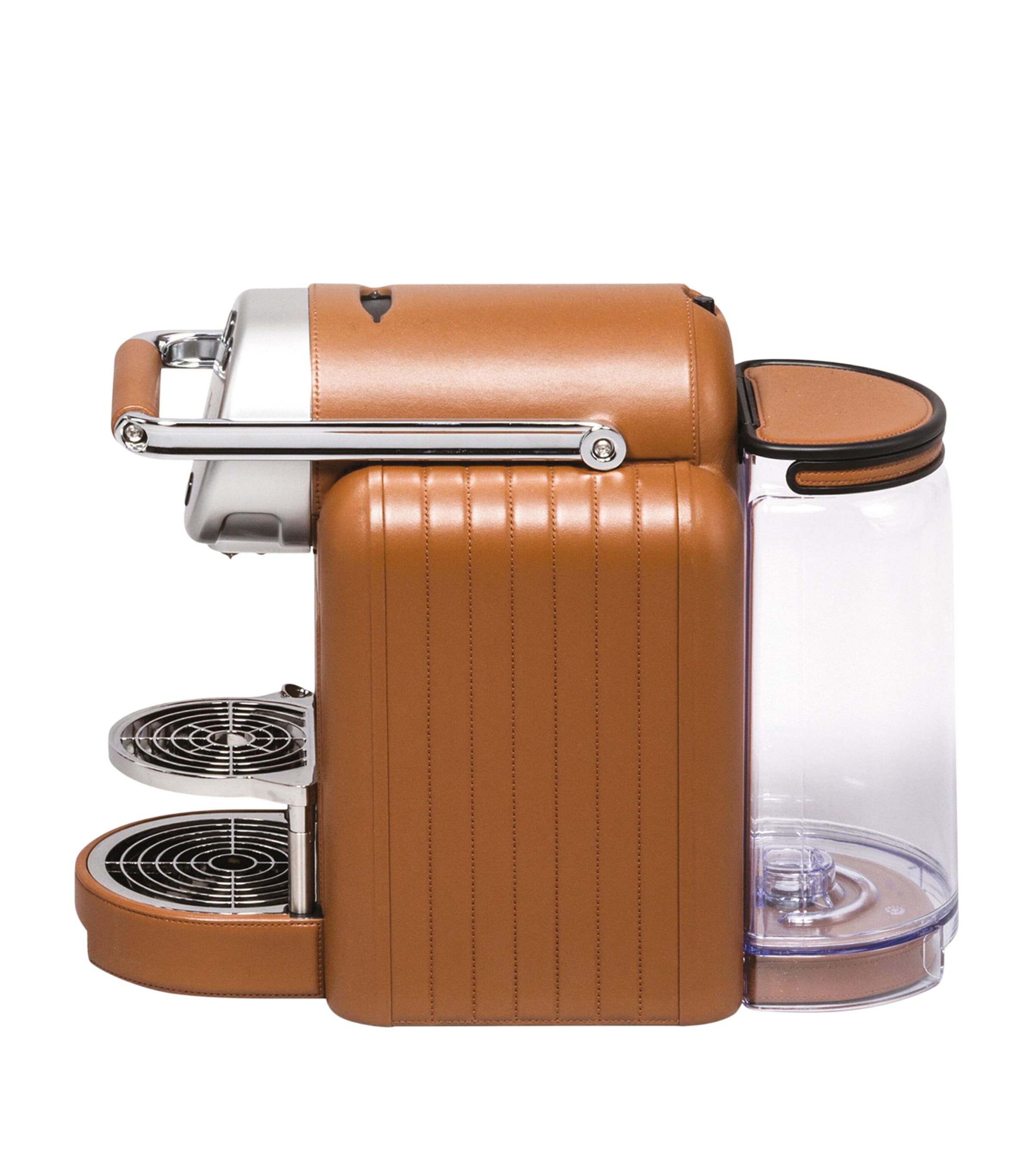Giobagnara x Nespresso Leather Zenius Lines Coffee Machine Nappa Siena Image 2