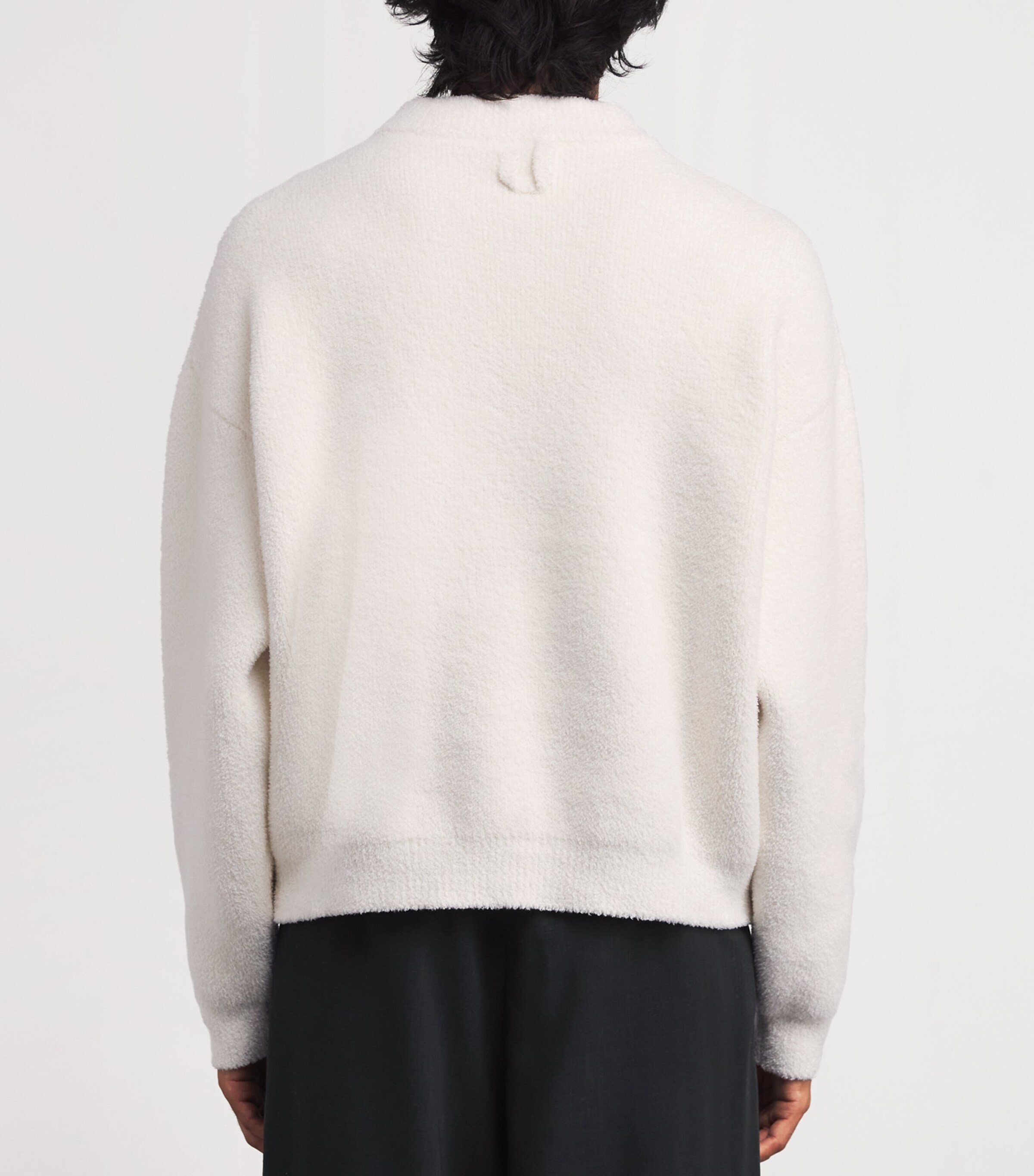 Jacquemus Mens Cotton-Blend Sweater White Image 4