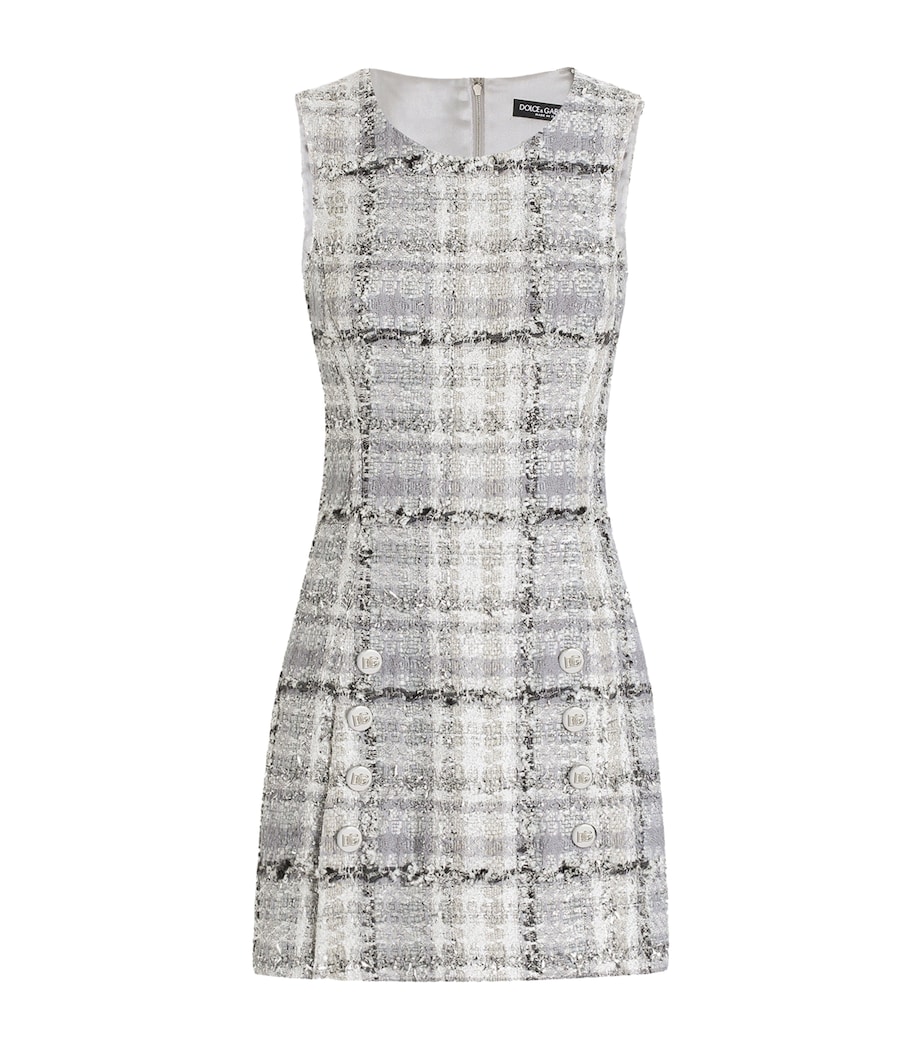 Tweed Mini Dress S8100-CHECK-TARTAN Image 1