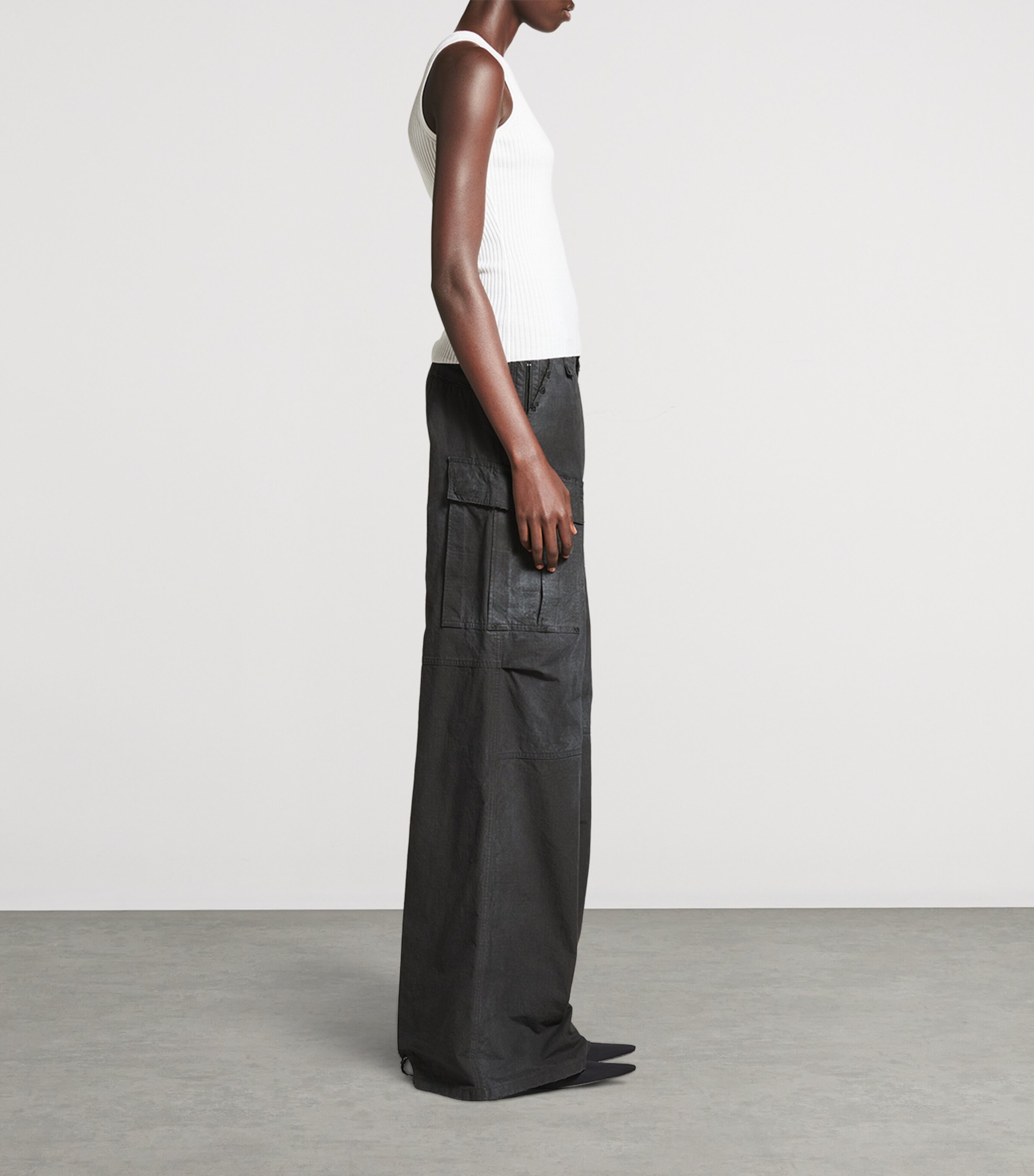 Balenciaga Womens Wool-Blend Tank Top Image 5