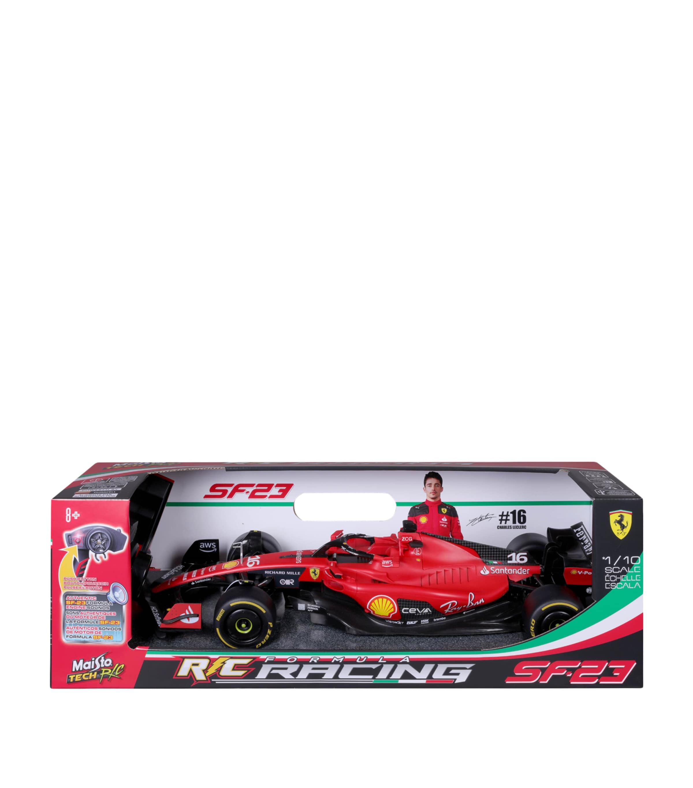 Bburago Ferrari F1 SF-23 Charles Leclerc 2023 1:10 Model Image 4