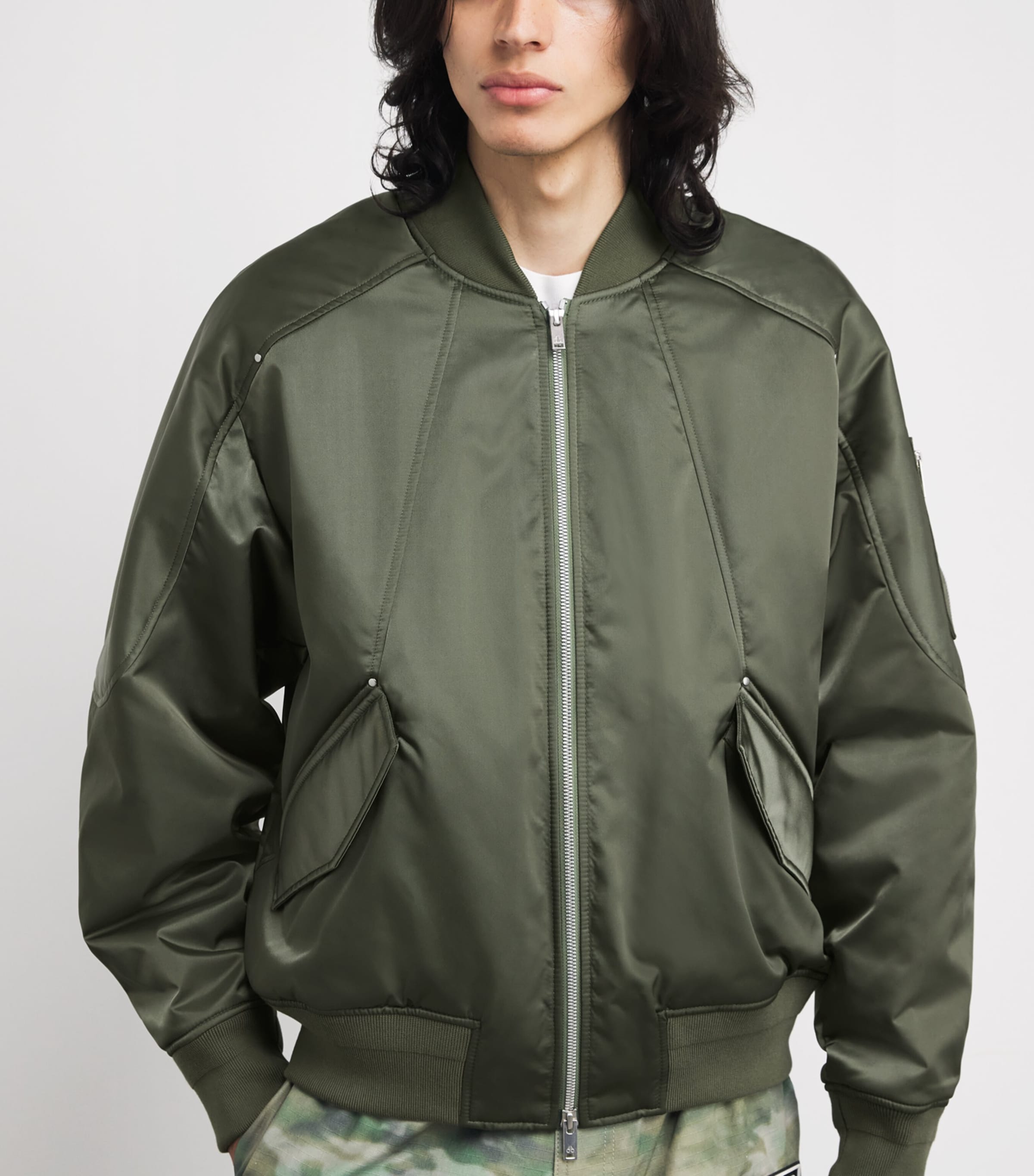 Detachable Membrane Bomber Jacket 1883 ARTICHOKE Image 6