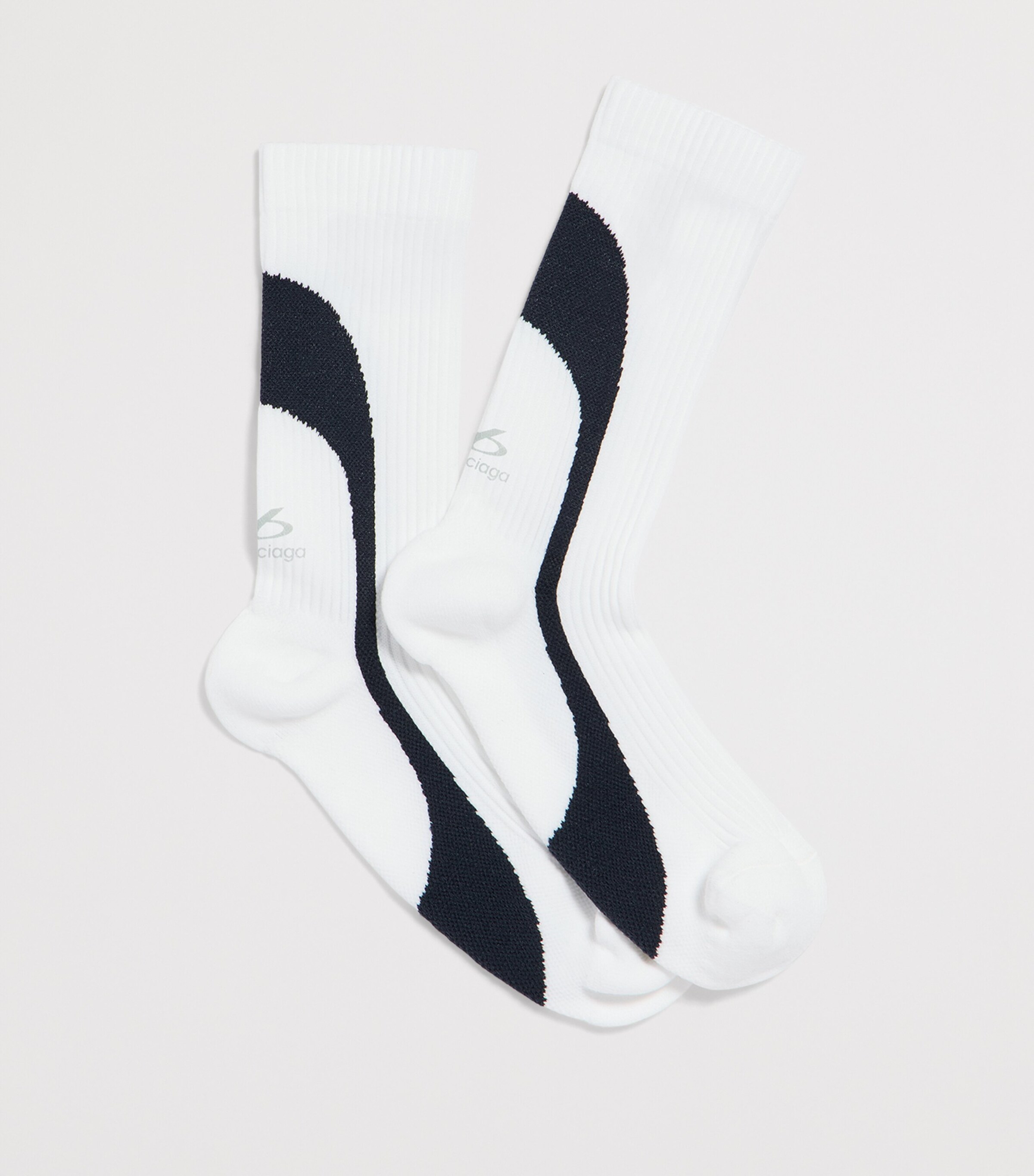 Balenciaga Mens Wave Print Socks Image 2