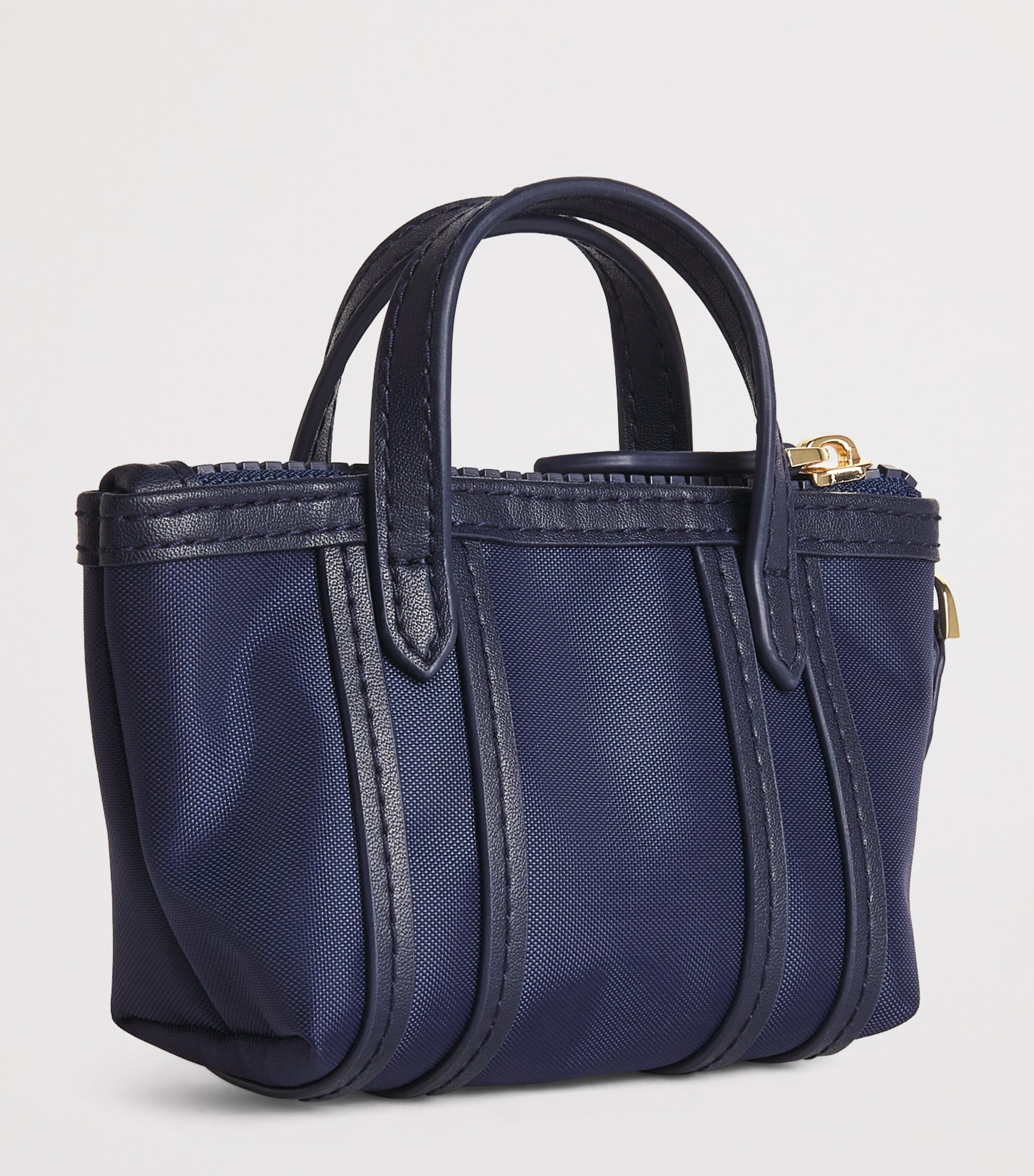 Harrods Nylon Jetsetter Bag Charm Navy Image 2