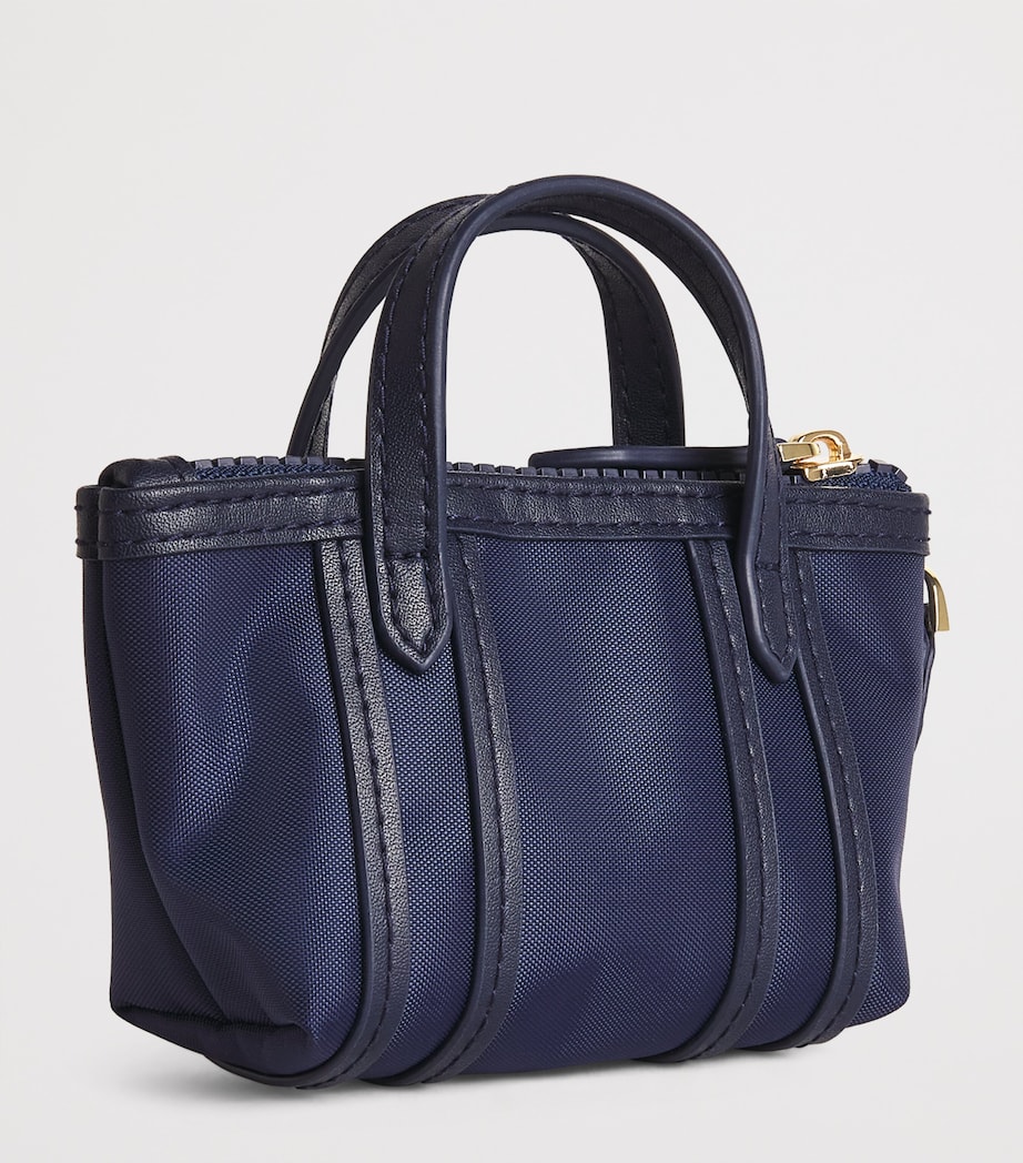 Harrods Nylon Jetsetter Bag Charm Navy Image 2