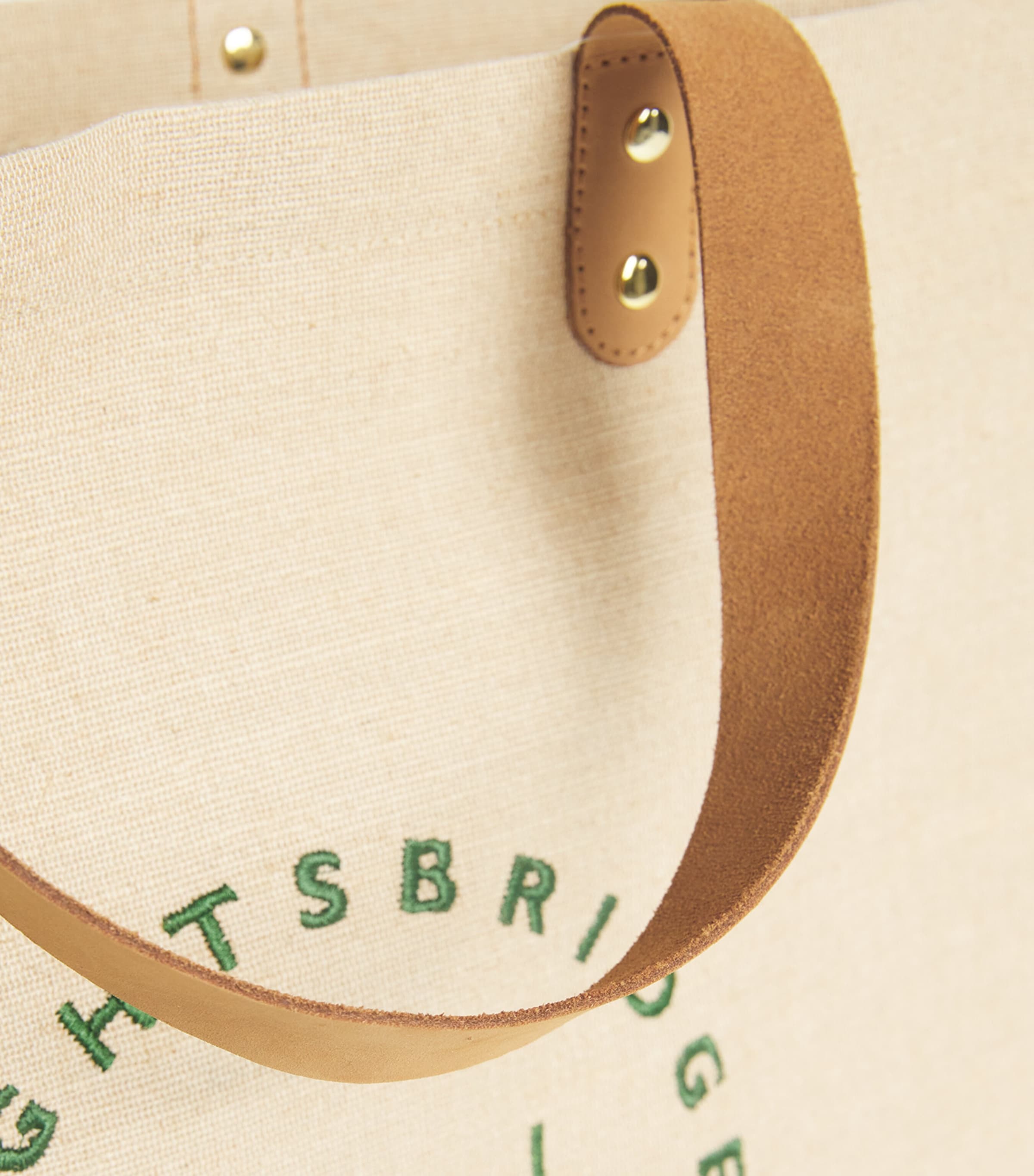 Jute and Cotton Food Halls Shopper Bag NEUTRAL Image 3