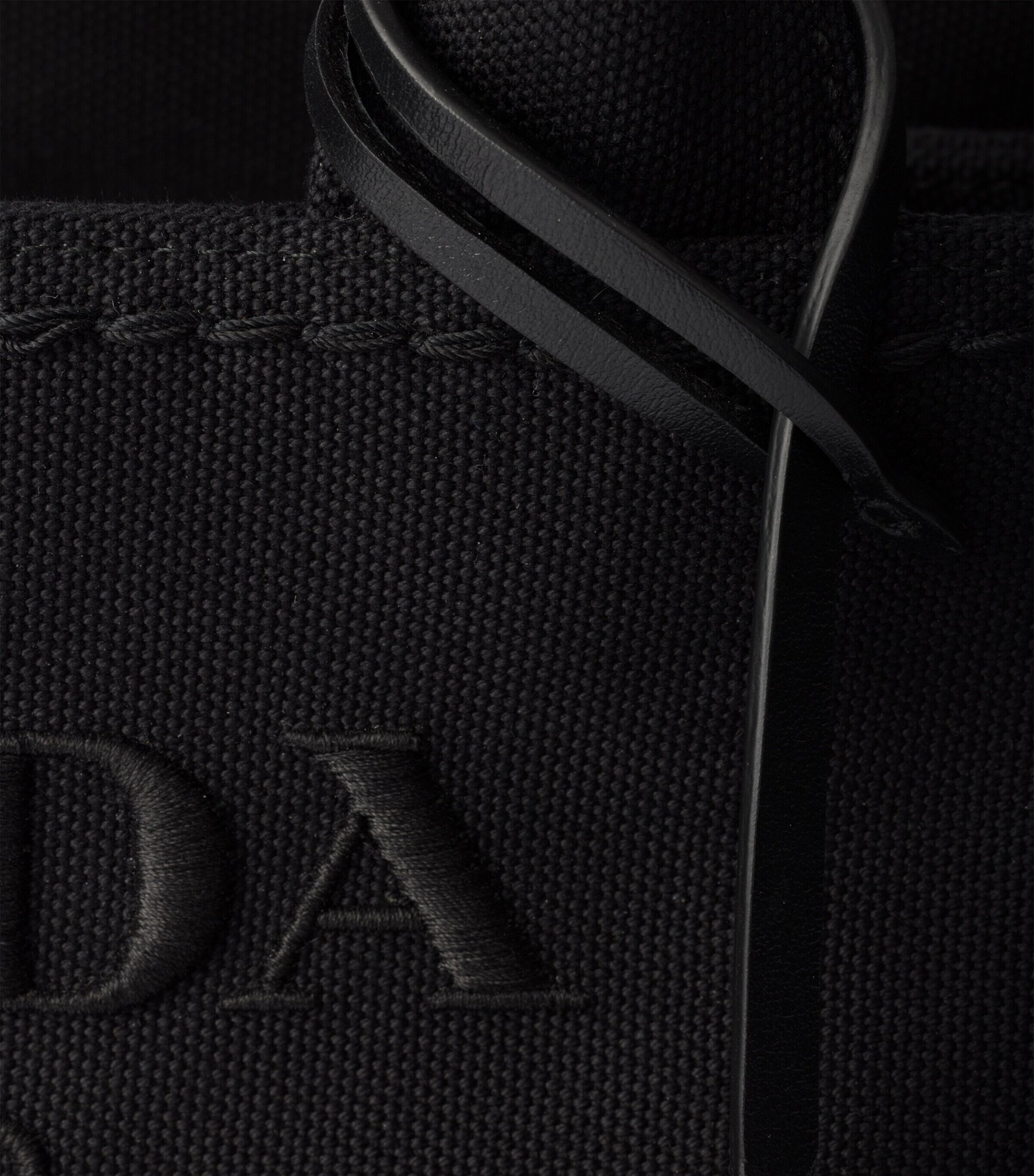 Prada Small Cotton Canvas Top-Handle Bag Image 5