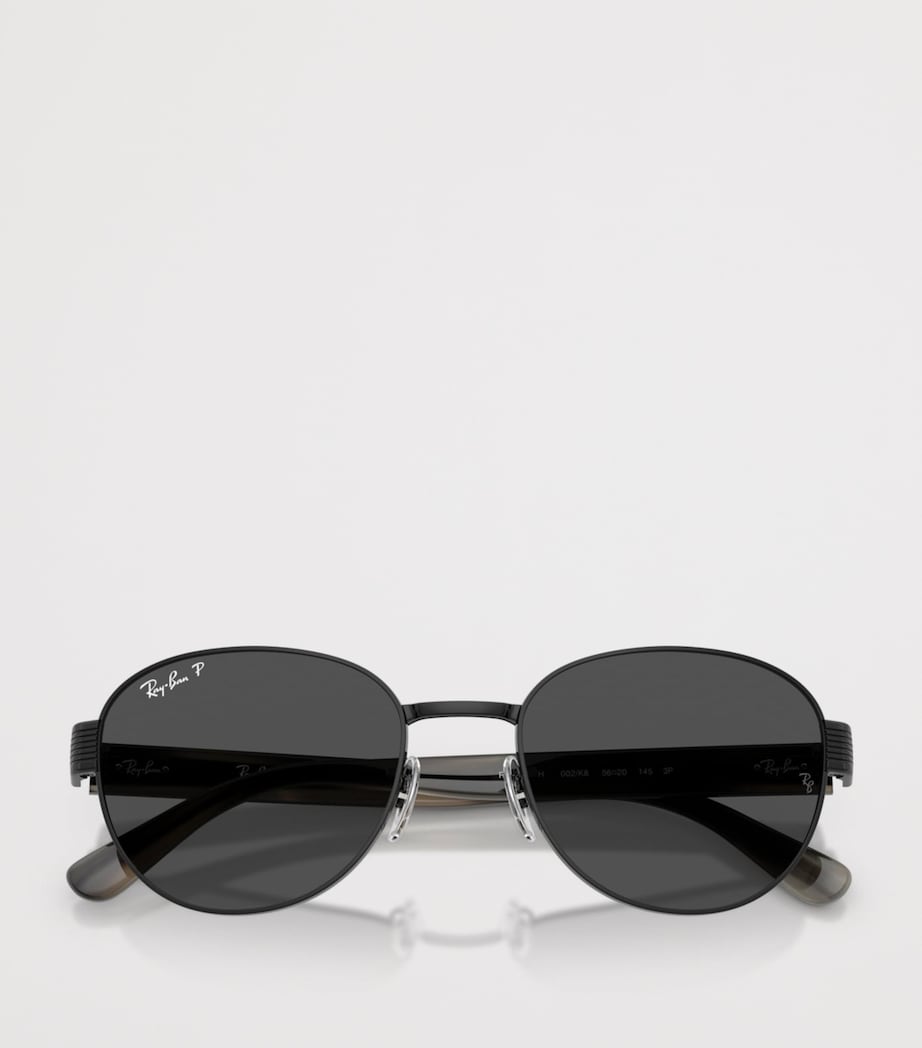 Ray-Ban RB3766 Polarized+ Lenses Square Sunglasses Black Image 5