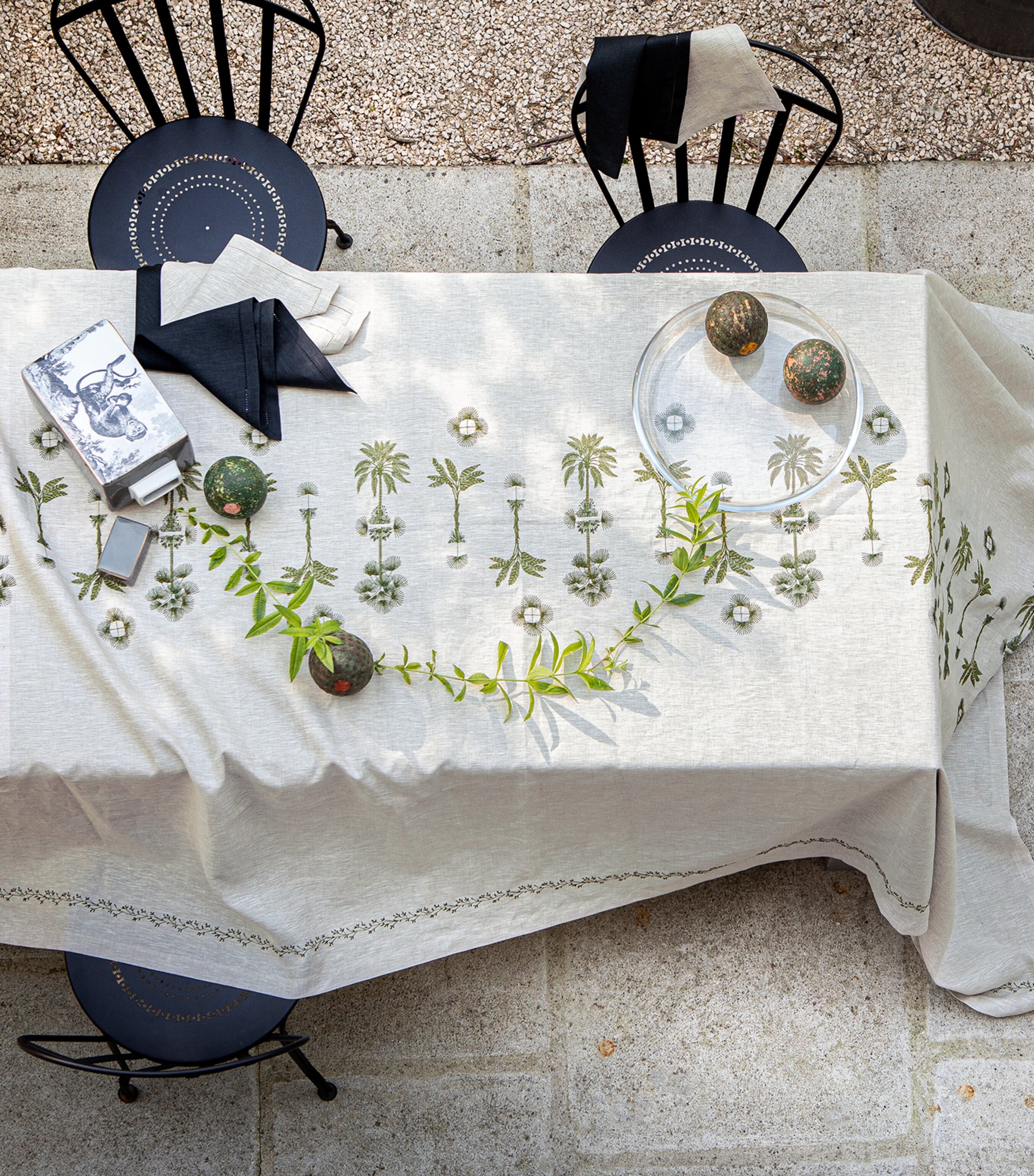 Barbade Tablecloth (170cm x 320cm) NATURAL Image 5