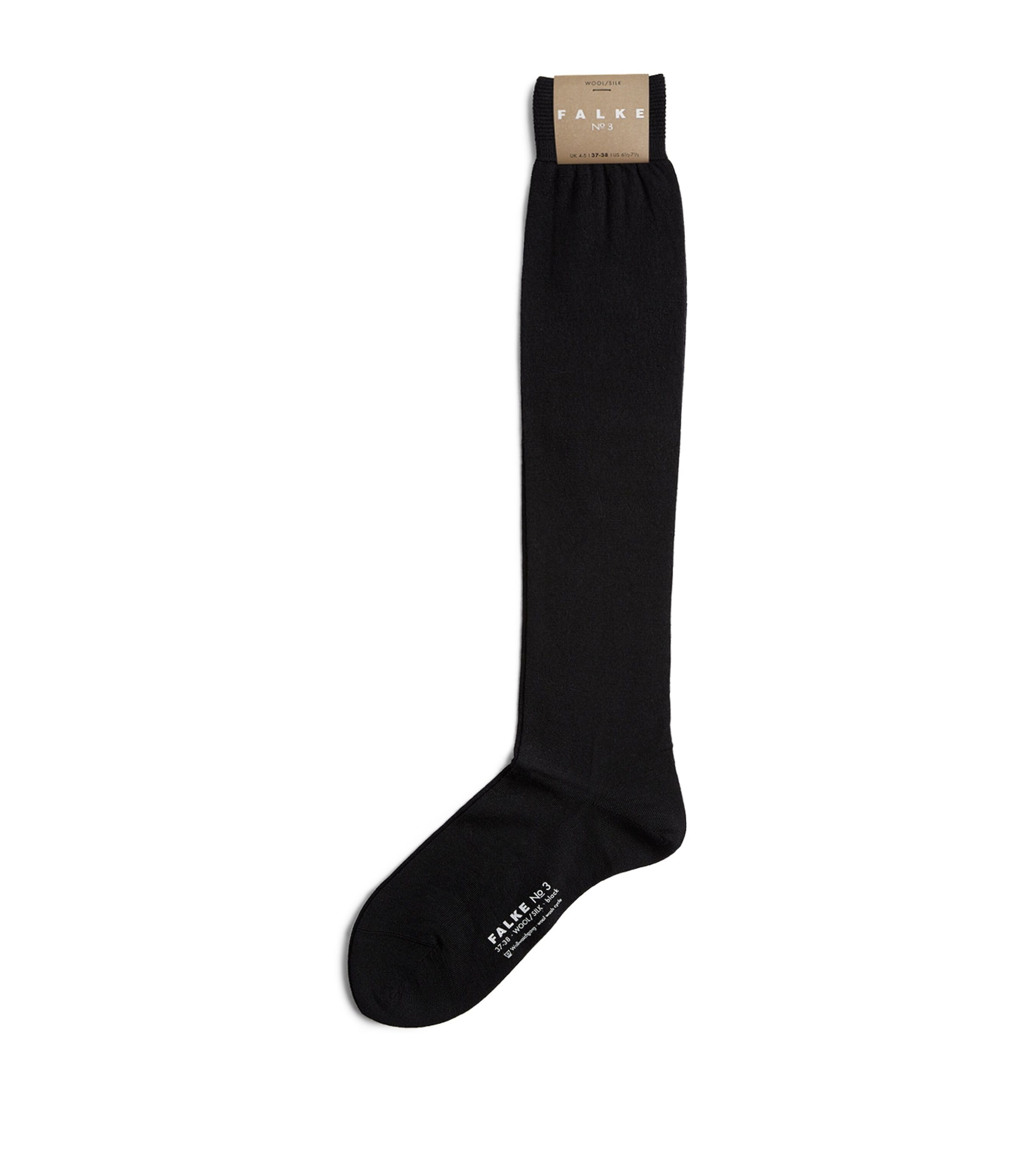 Falke Womens Wool-Silk Rich No.3 Socks Black Image 1