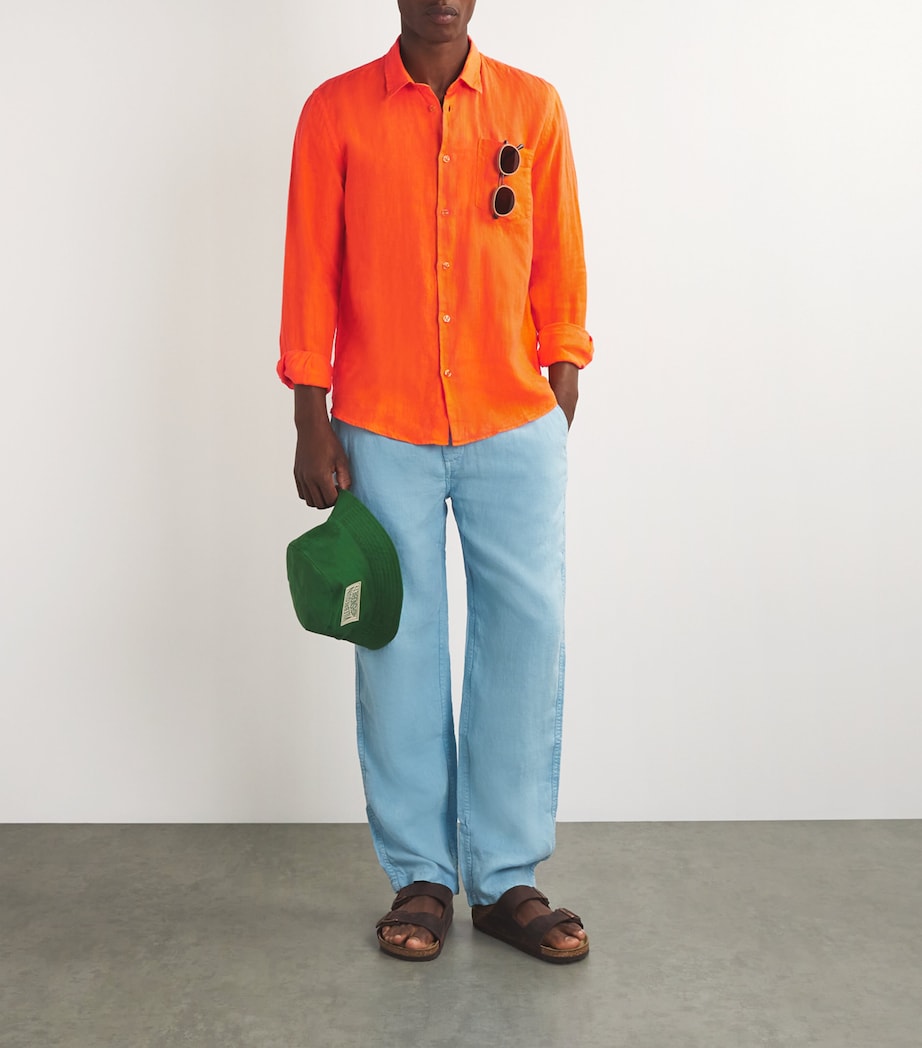 Linen Caroubis Shirt 195 APRICOT Image 2