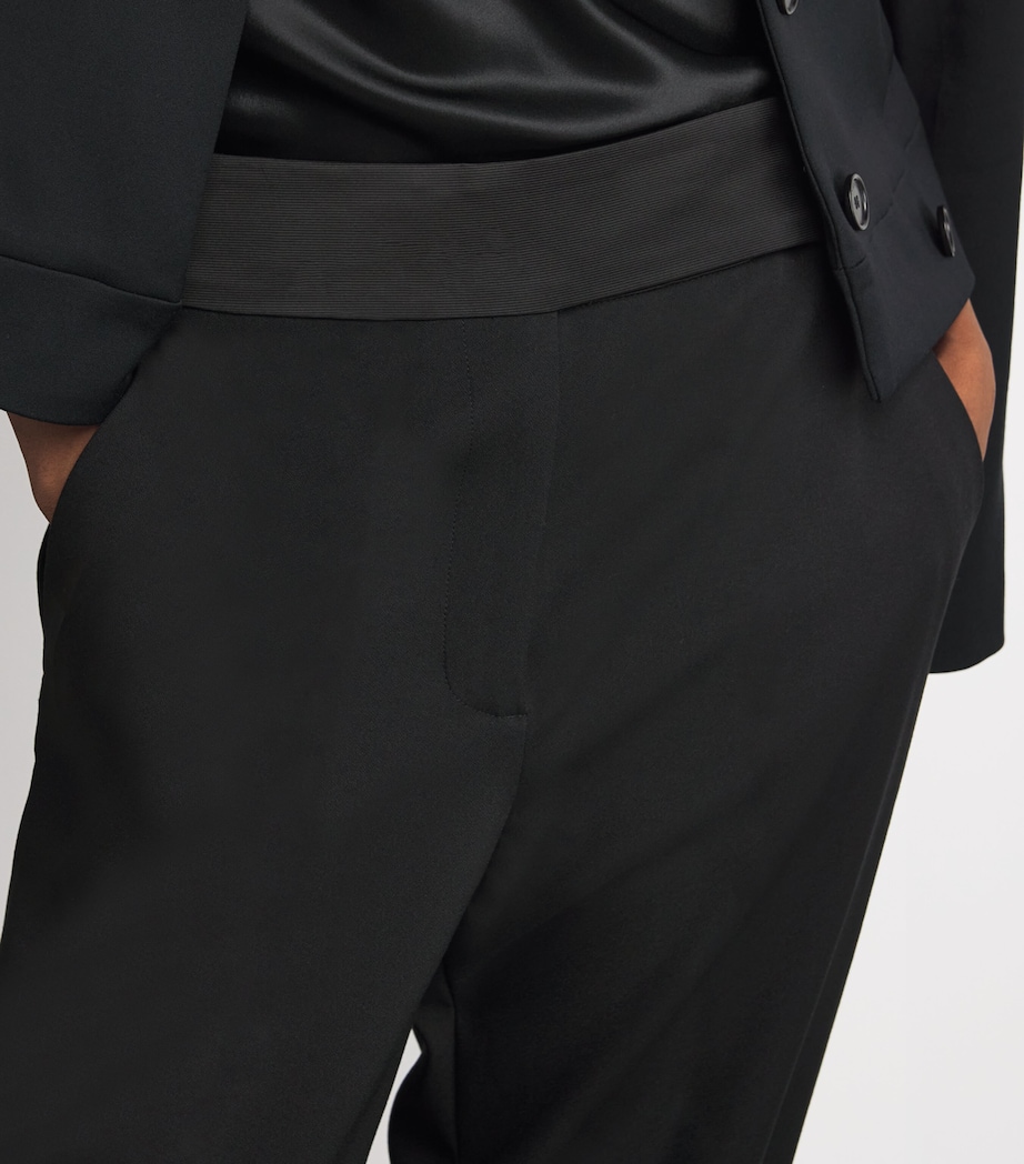 Crepe Aix Tailored Trousers BLACK Image 6
