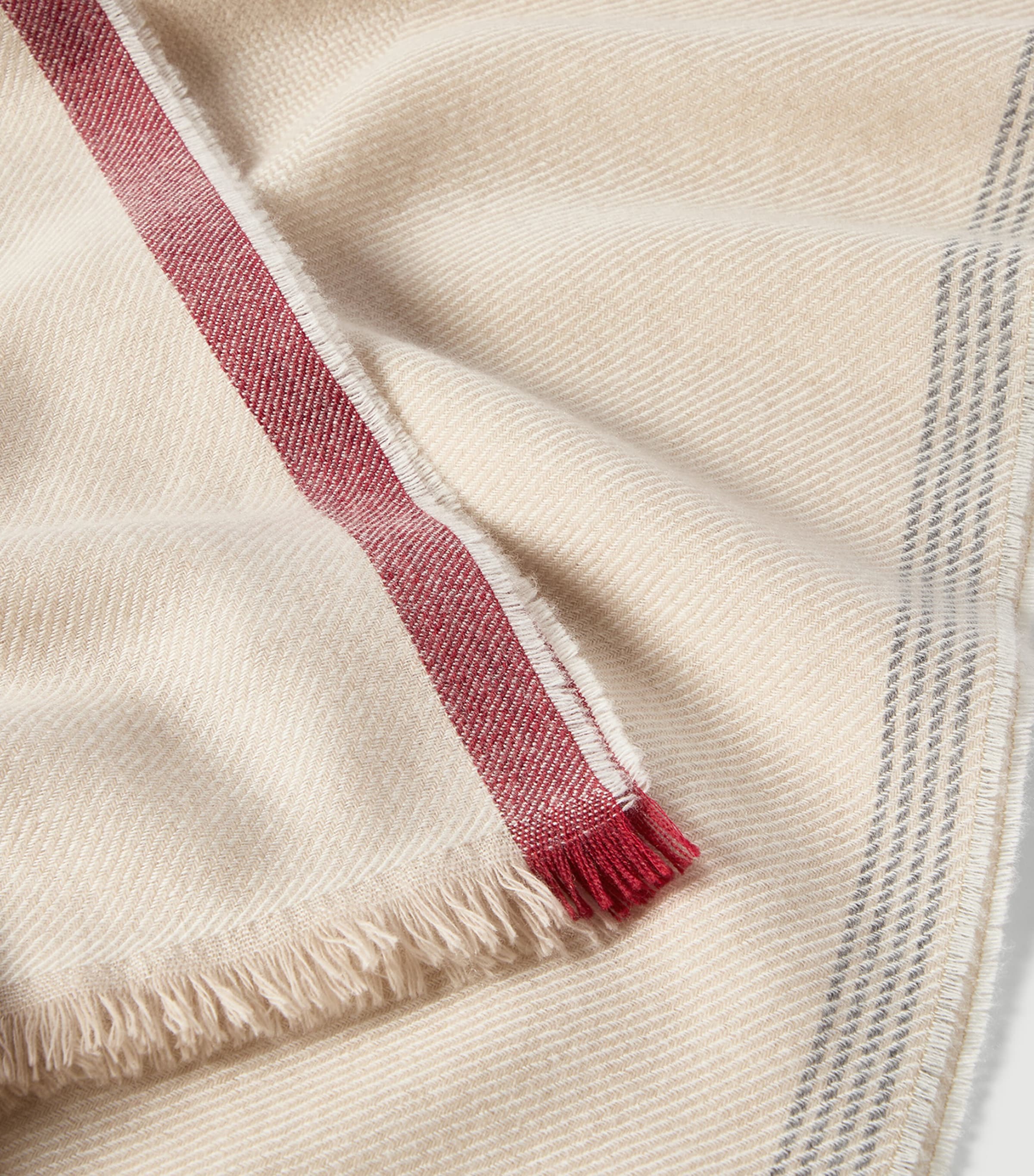 Brunello Cucinelli Cashmere Stripe Scarf Image 3