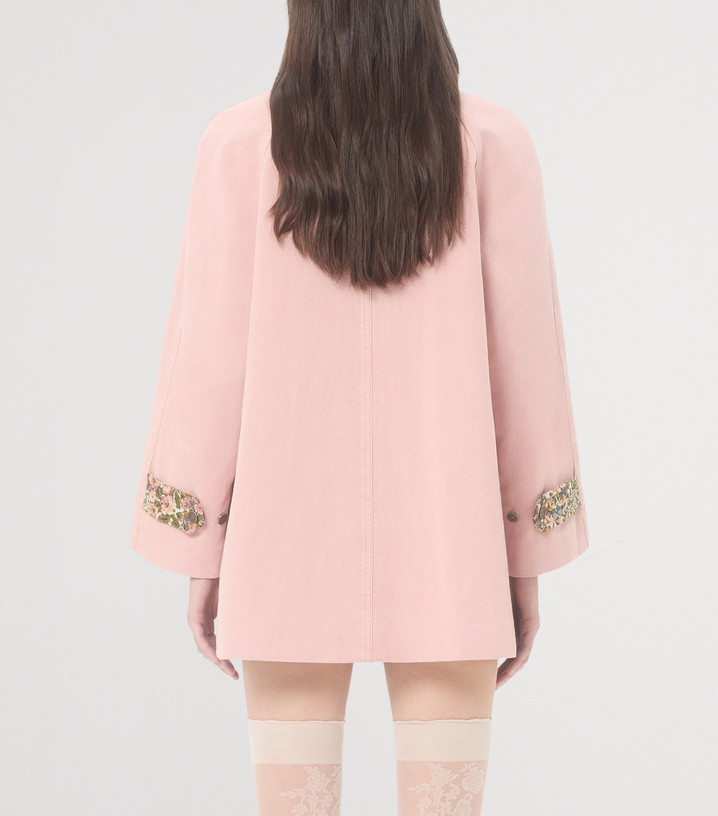 Cotton-Linen Denim Barn Jacket O45 Image 4