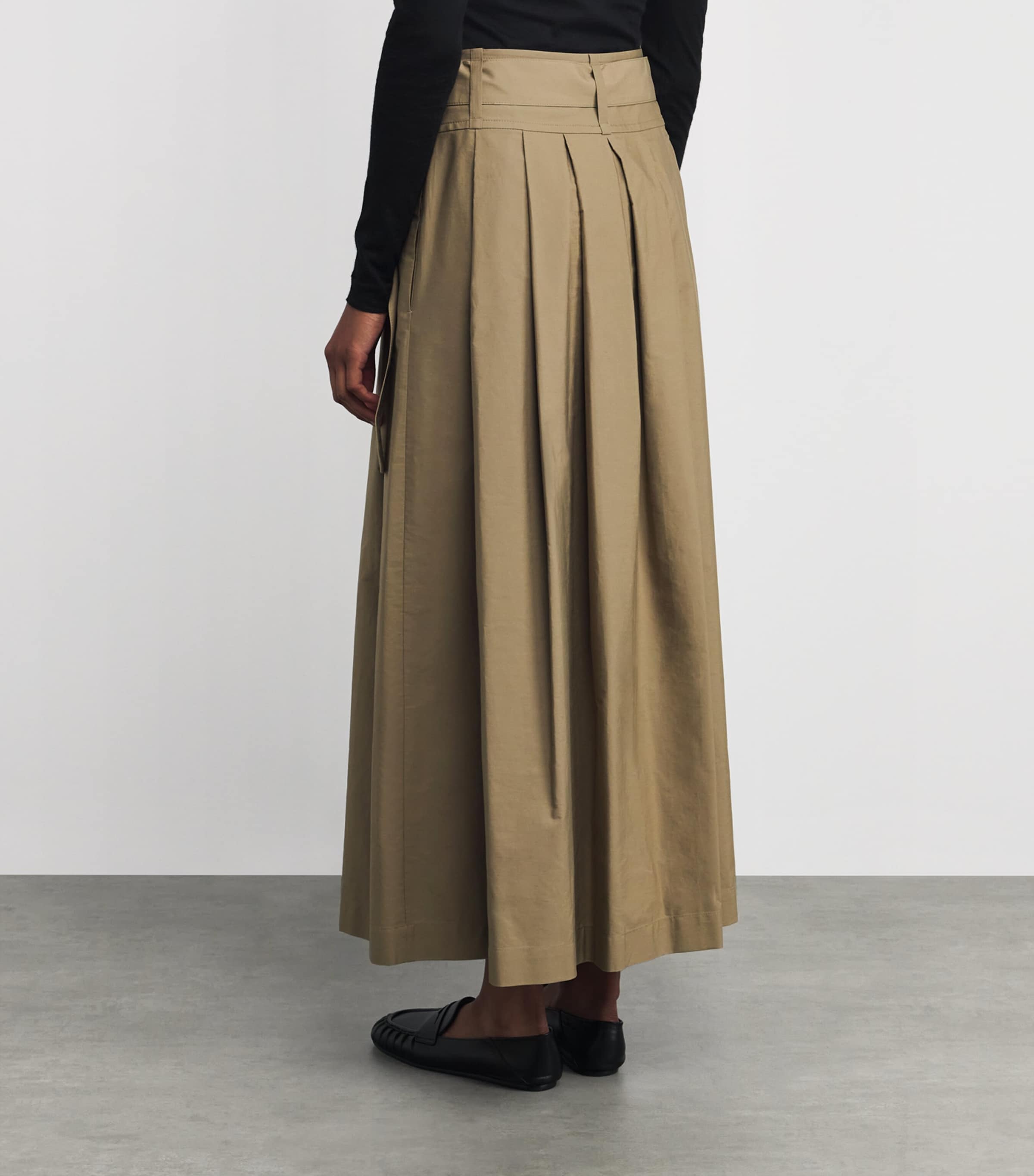 スカート MAX MARA COTTON LONG SKIRT Weekend Max Mara Cotton Pleated Maxi Skirt | Harrods US