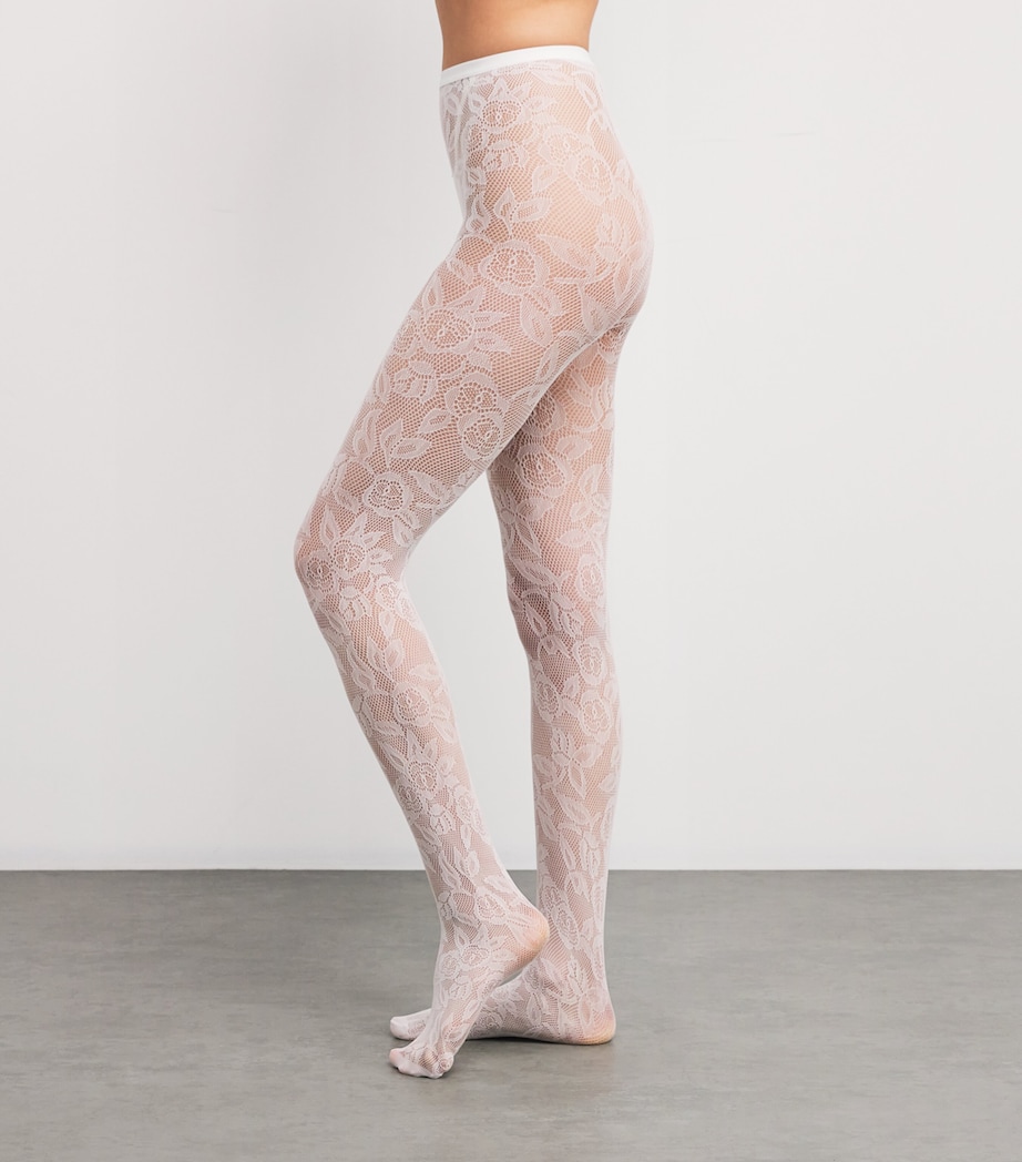 x Kaviar Gauche Lace Tights 2036/PEARL Image 3