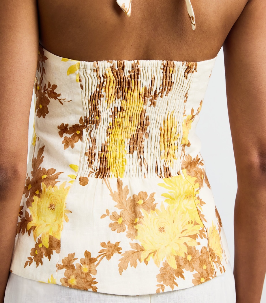 Linen Floral Marie Top MIDSUMMER FLORAL Image 6