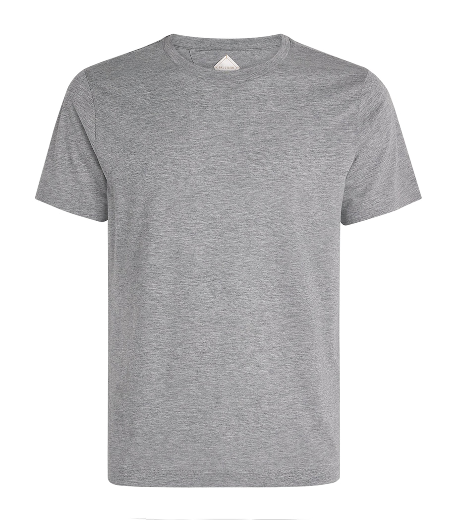 Pal Zileri Mens Crew-Neck T-Shirt Grey Image 1