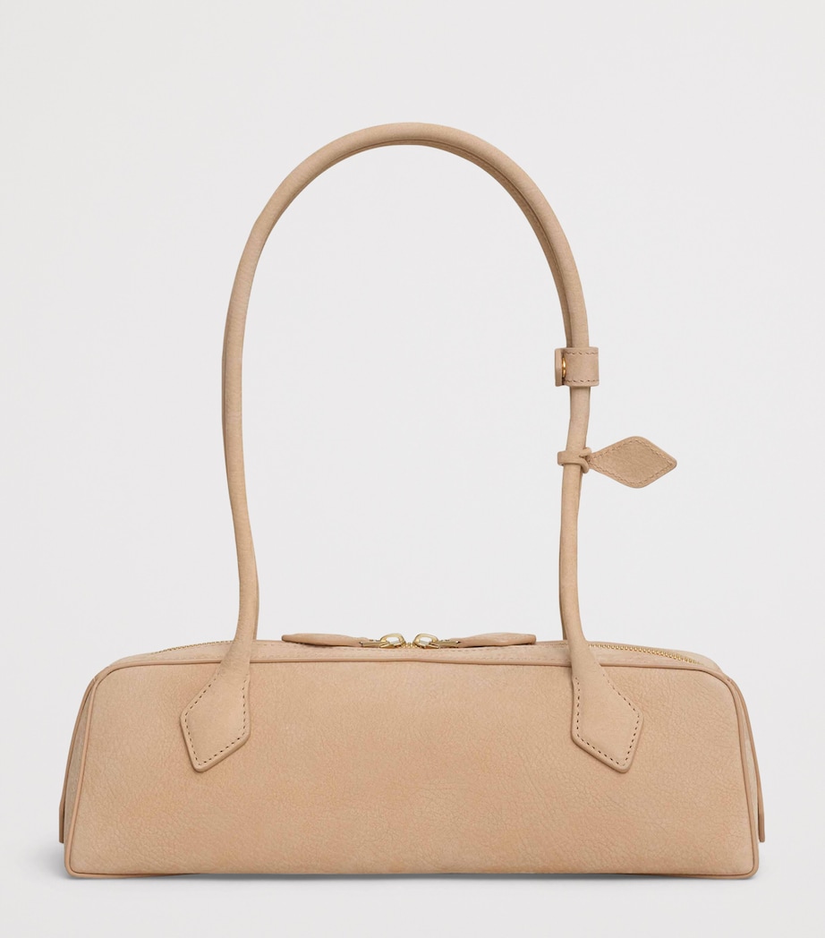 Medium Leather Le Teckel Shoulder Bag DESERT Image 3