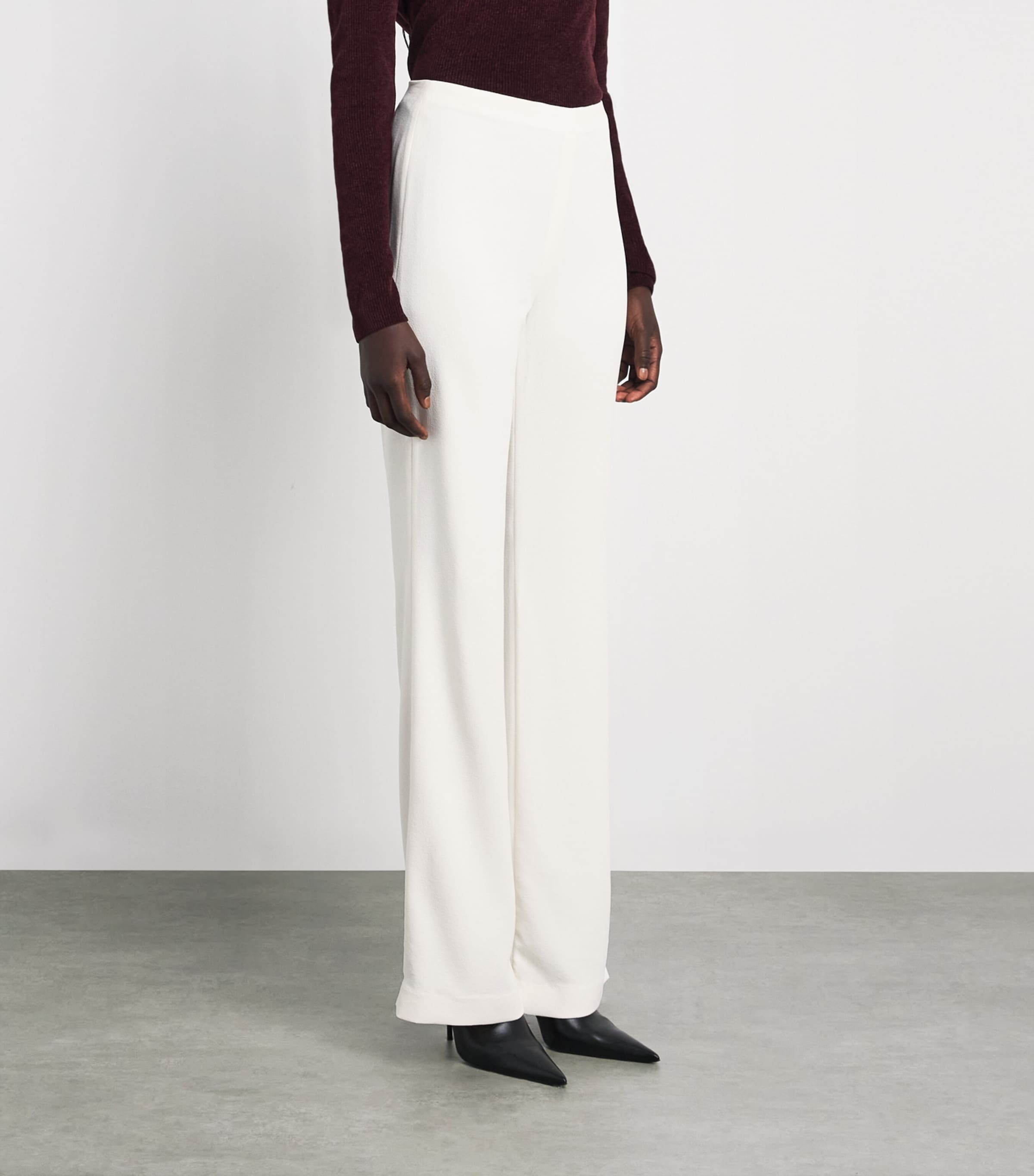 CAMILLA AND MARC Womens Darien Wide-Leg Trousers Mcrm Cream Image 4