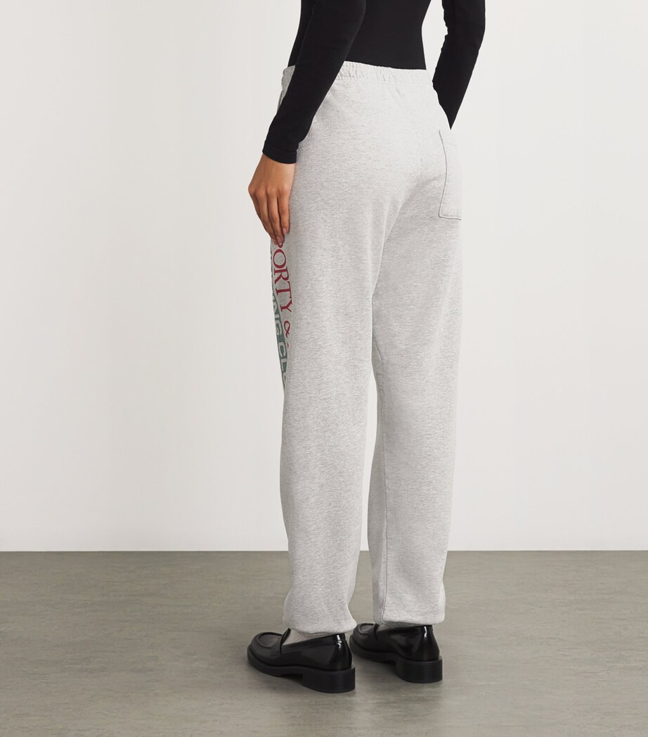 Sporty & Rich Womens Cotton Finish Line Sweatpants Hthr Gry /alpne/nvy Image 4