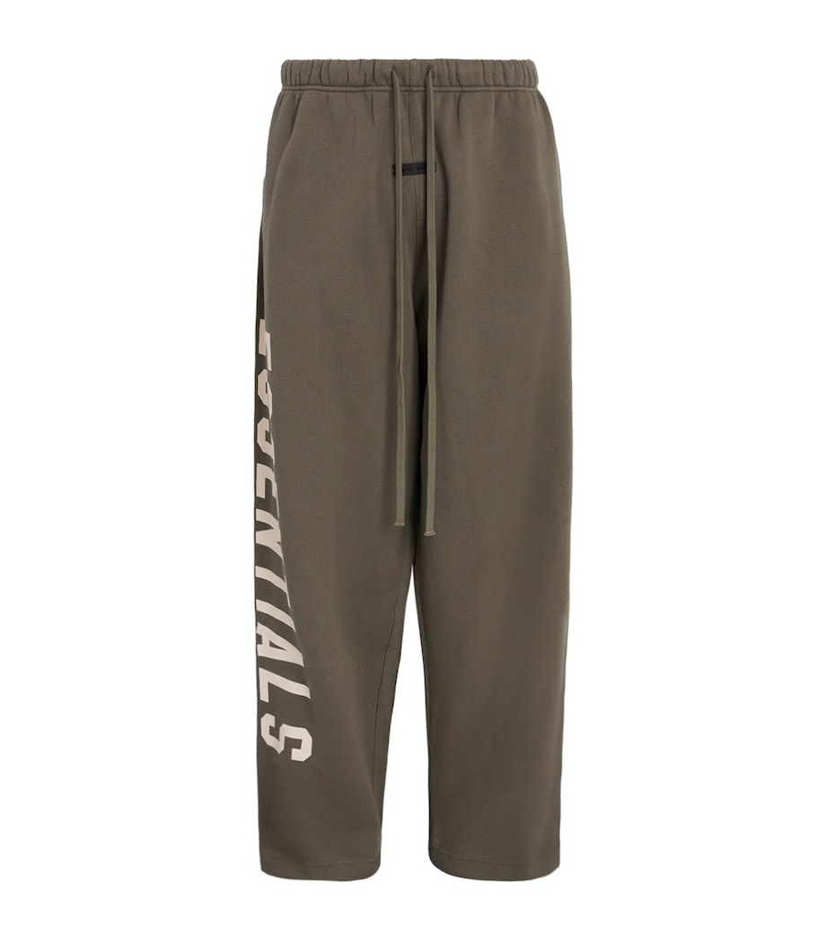 Cotton-Blend Wide-Leg Sweatpants MOSS Image 1