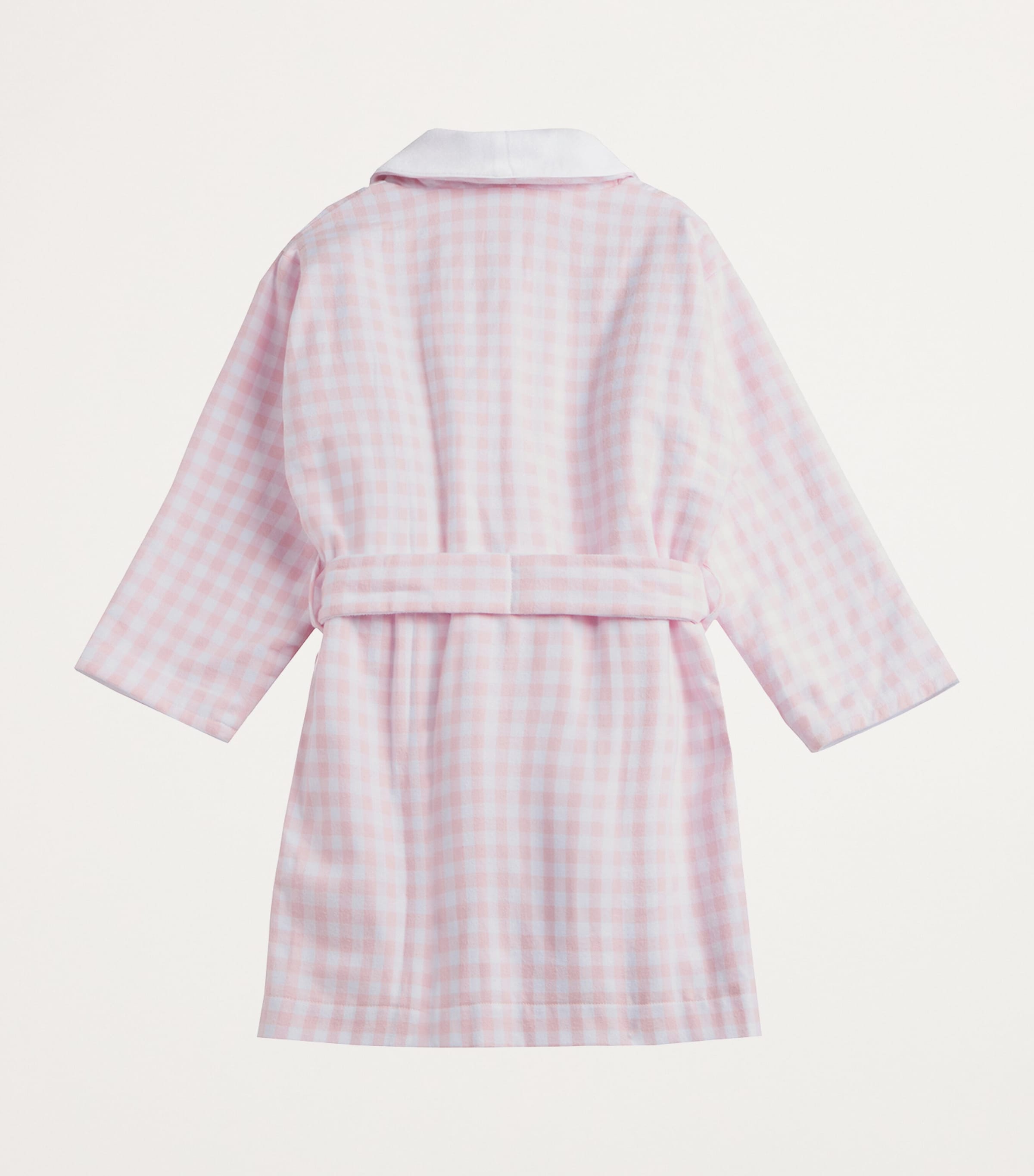Check Ballerina Margot Bathrobe (12-24 Months) PALE PINK GINGHAM Image 2